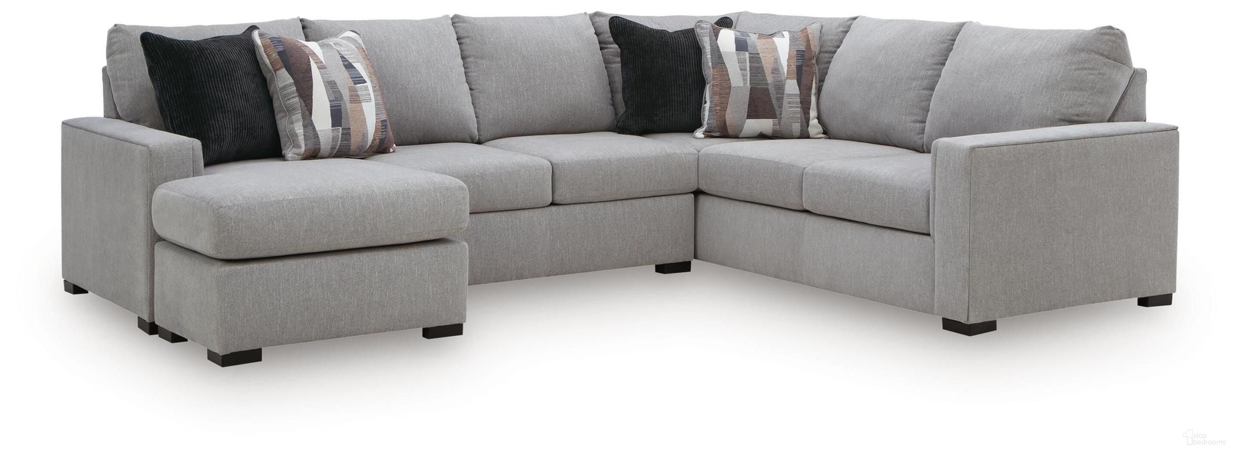Lakepoint 2-Piece Sectional with LAF Chaise In Nickel