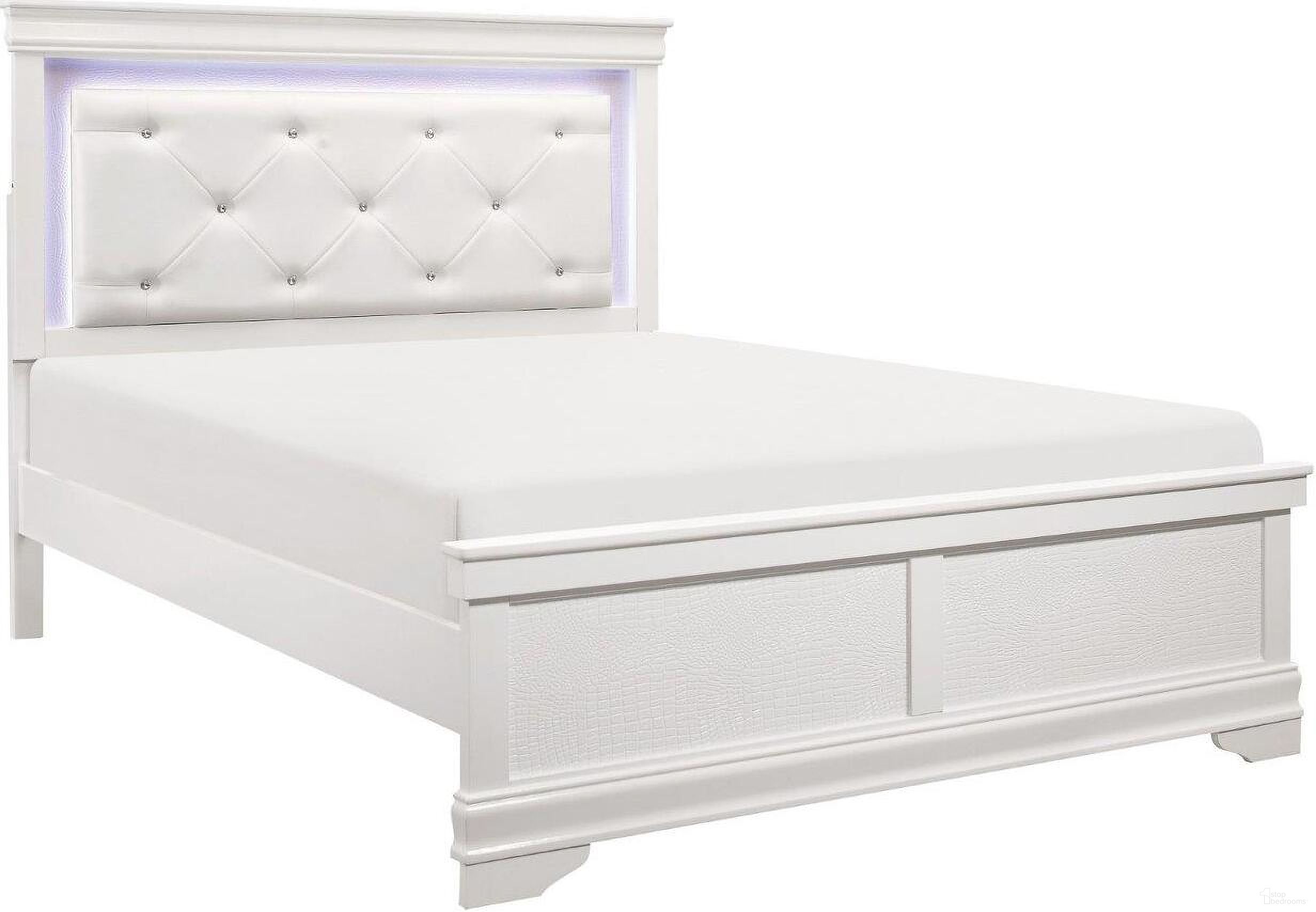 The appearance of Lana White California King Panel Bed designed by Homelegance in the transitional interior design. This white piece of furniture  was selected by 1StopBedrooms from Lana Collection to add a touch of cosiness and style into your home. Sku: 1556WK-1;1556WK-3CK. Bed Type: Panel Bed. Material: Faux Leather. Bed Size: California King.