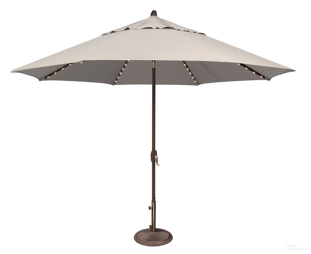 Lanai Pro 11' Octagon Auto Tilt with Starlight Umbrella In Natural