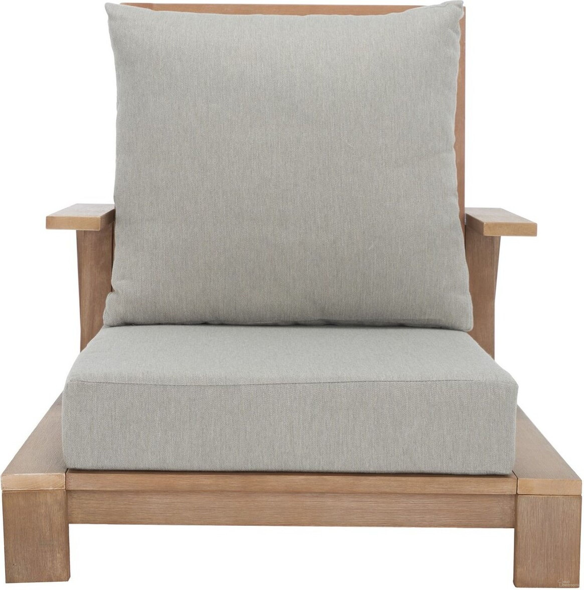 The appearance of Lanai Wood Patio Chair In Dark Brown And Beige designed by Safavieh Couture in the modern / contemporary interior design. This brown and beige piece of furniture  was selected by 1StopBedrooms from Lanai Collection to add a touch of cosiness and style into your home. Sku: CPT1038A. Material: Wood.