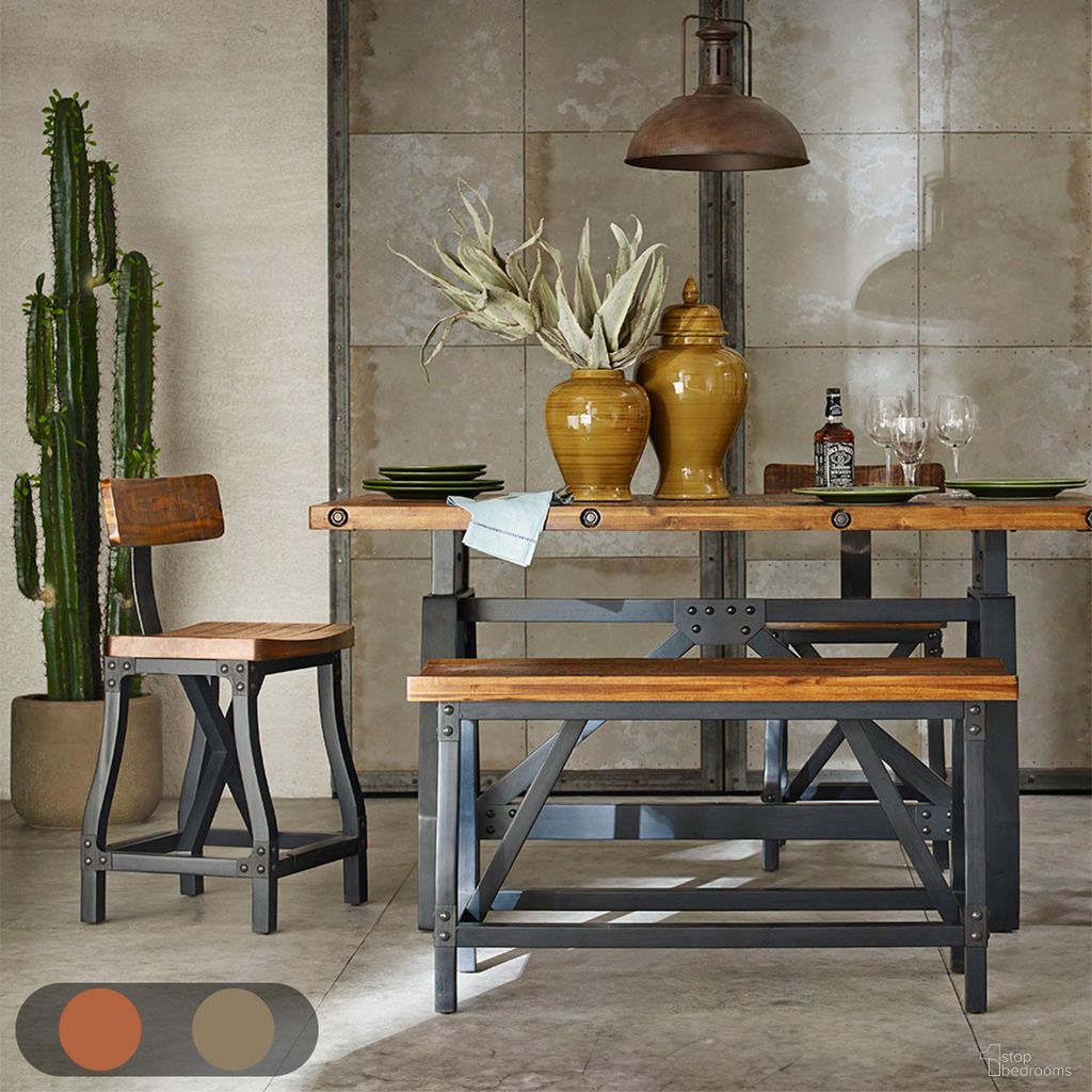 The appearance of Lancaster Counter Stool with Back In Amber designed by Olliix in the industrial interior design. This amber piece of furniture was selected by 1StopBedrooms from Lancaster Collection to add a touch of cosiness and style into your home. Sku: FPF20-0312. Material: Wood.