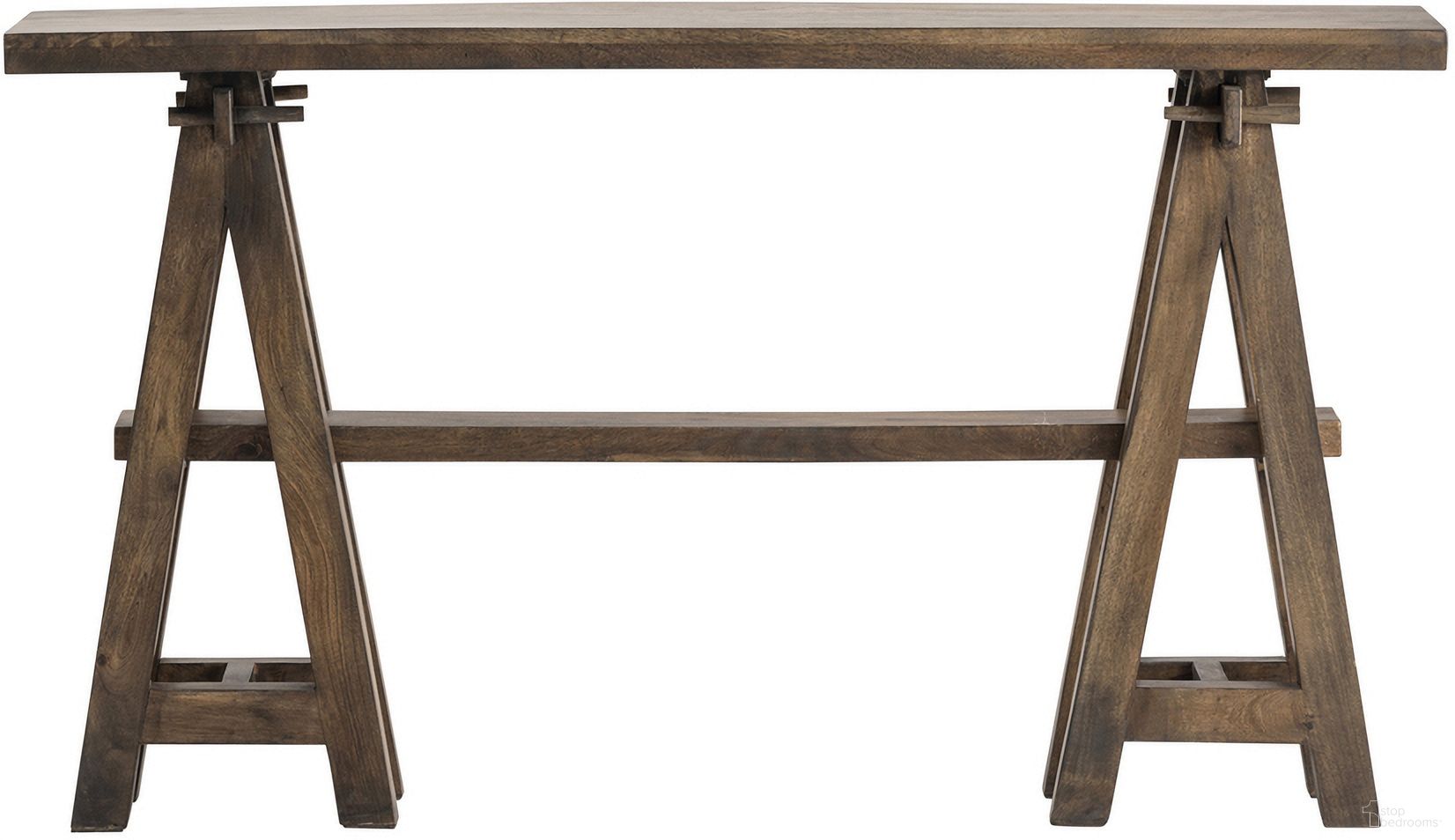 The appearance of Landau Console Table In Brown designed by Crestview Collection in the rustic / southwestern interior design. This brown piece of furniture was selected by 1StopBedrooms from to add a touch of cosiness and style into your home. Sku: CVFNR424. Material: Solid Wood.