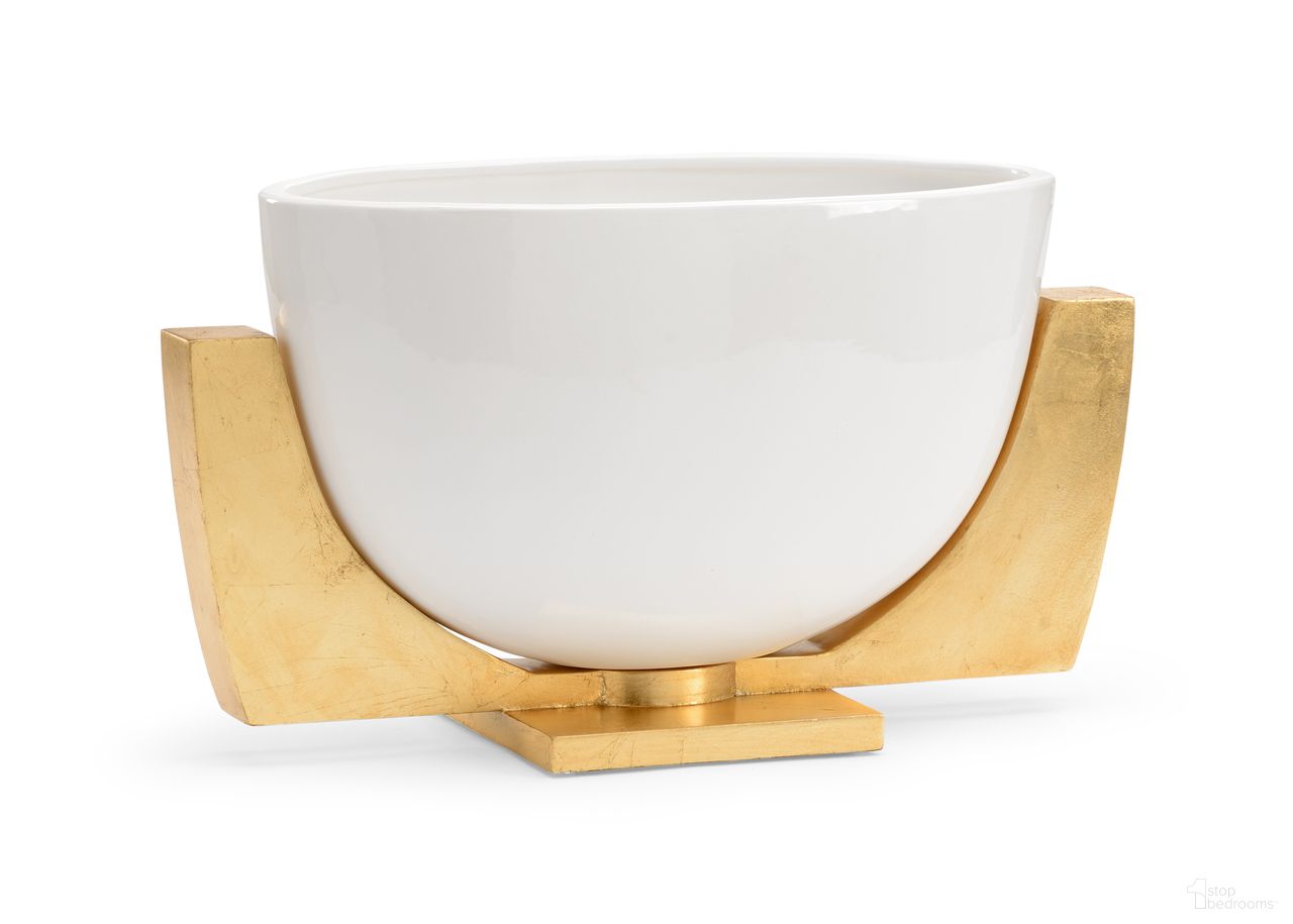 Lander Bowl In Cream and Gold