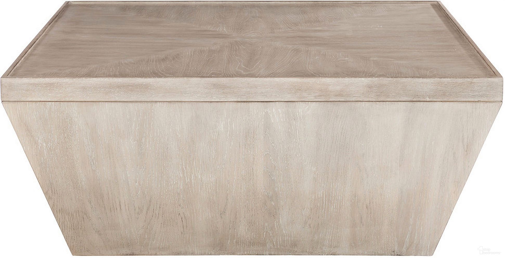 The appearance of Landers Square Cocktail Table designed by Bernhardt in the modern / contemporary interior design. This cerused greige piece of furniture  was selected by 1StopBedrooms from Landers Collection to add a touch of cosiness and style into your home. Sku: 534011. Material: Wood.