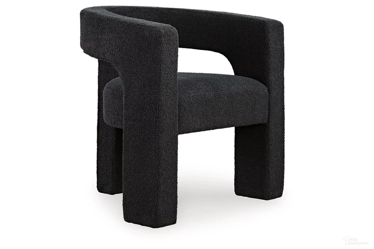 The appearance of Landick Accent Chair In Ebony designed by Signature Design by Ashley in the modern / contemporary interior design. This ebony piece of furniture was selected by 1StopBedrooms from Landick Collection to add a touch of cosiness and style into your home. Sku: A3000698. Material: Fabric.