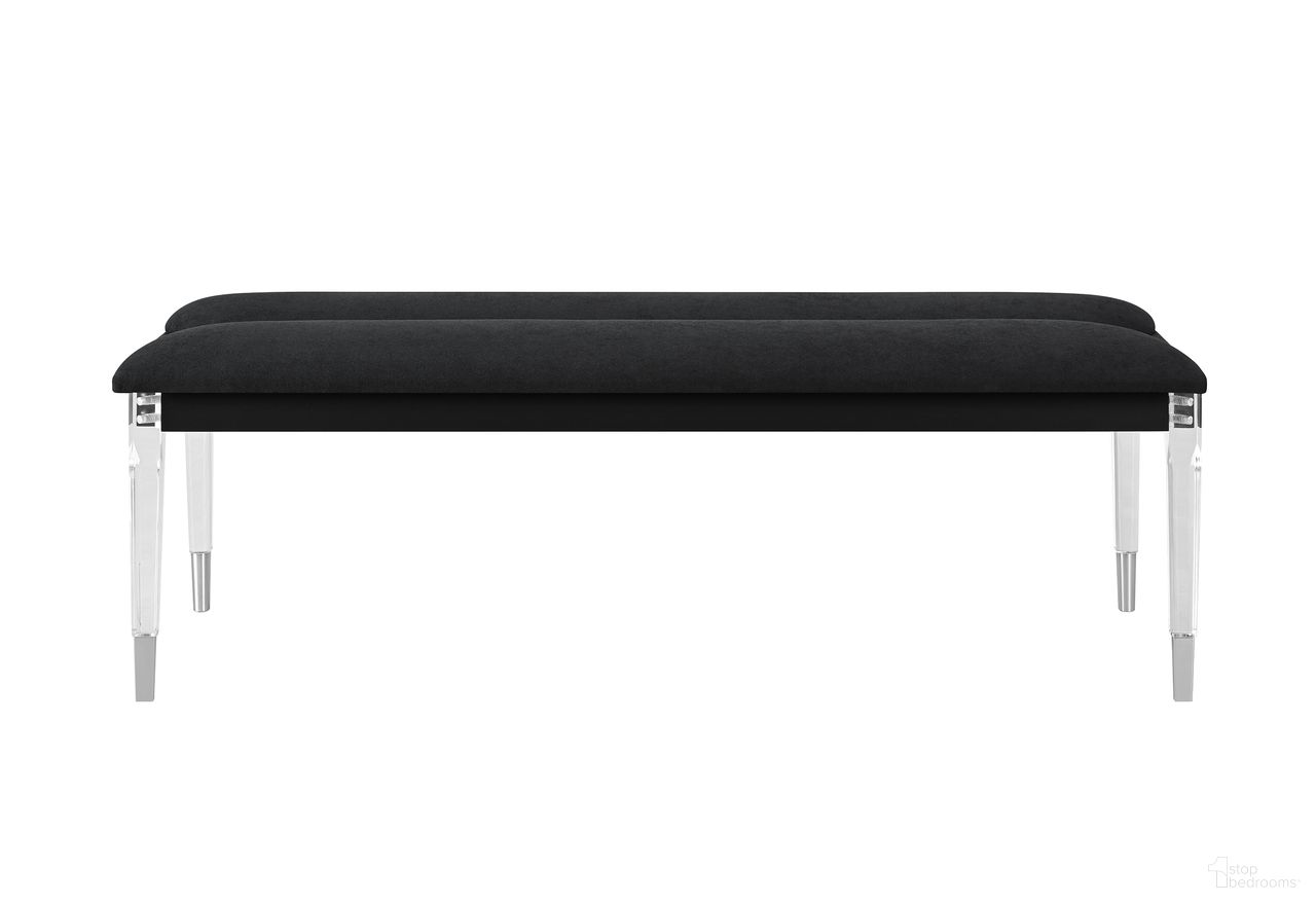 The appearance of Lando Bedroom Bench In Black designed by Global Furniture USA in the modern / contemporary interior design. This black piece of furniture  was selected by 1StopBedrooms from Lando Collection to add a touch of cosiness and style into your home. Sku: LANDO-BLACK-BN. Material: MDF.