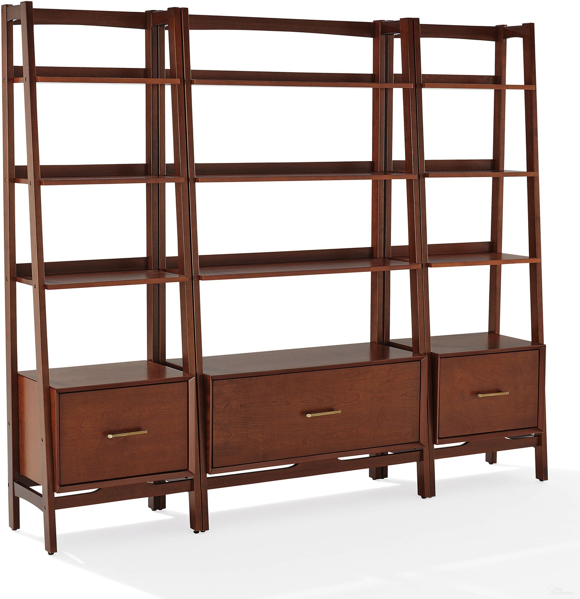 Crosley Landon Etagere Bookcase - Thumbnail 5