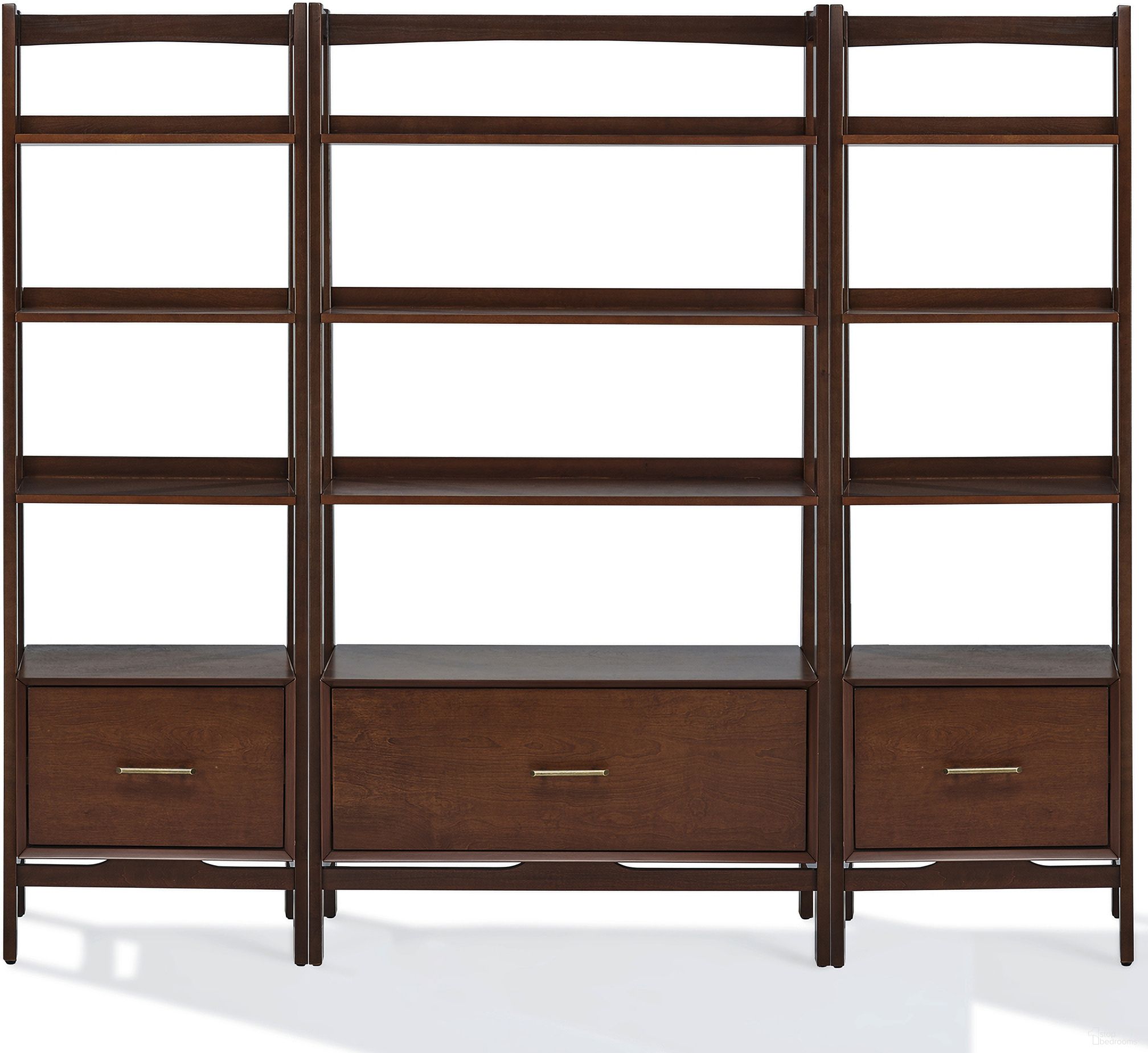 Crosley Landon Etagere Bookcase - Thumbnail 4