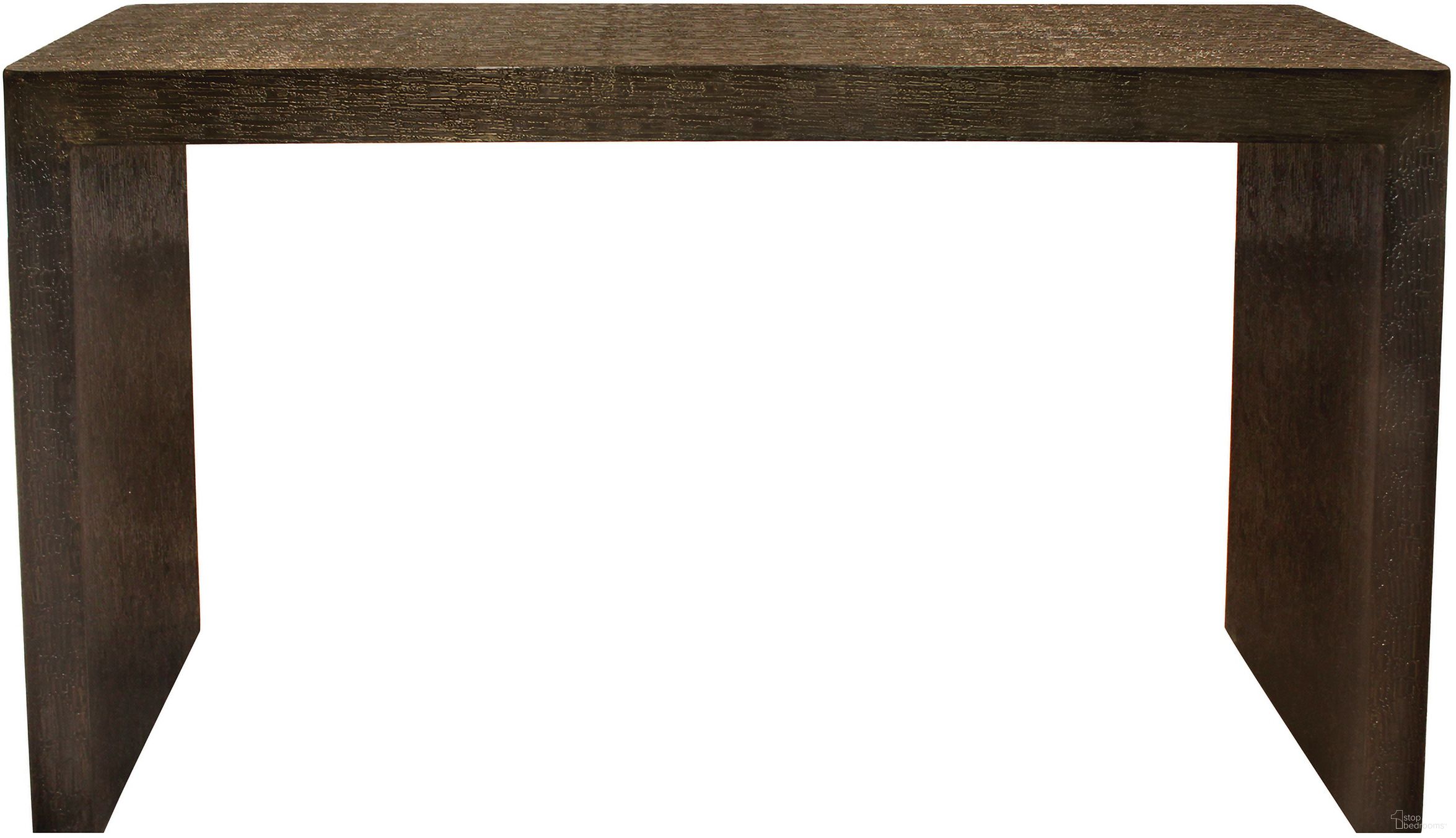 Landon 46 Inch Console Table In Stamped Brass