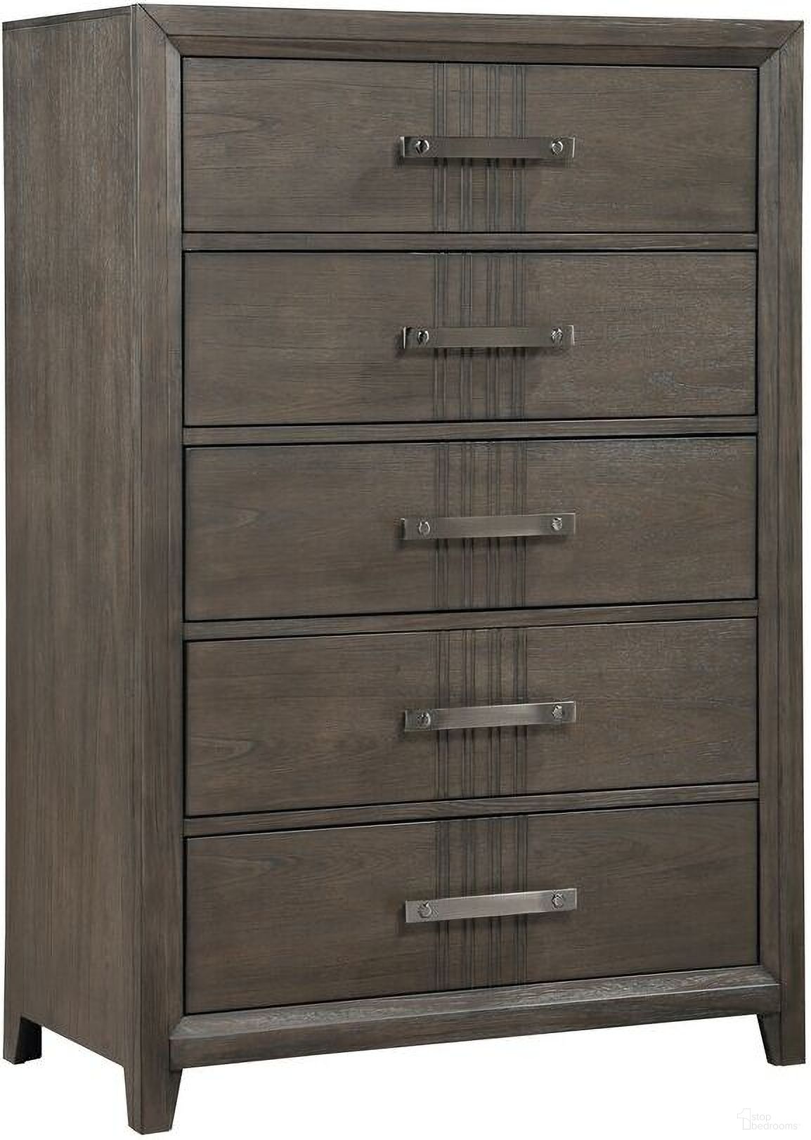 The appearance of Landon Chest In Walnut designed by New Classic in the modern / contemporary interior design. This walnut piece of furniture was selected by 1StopBedrooms from Landon Collection to add a touch of cosiness and style into your home. Sku: B6001-070. Material: Wood.