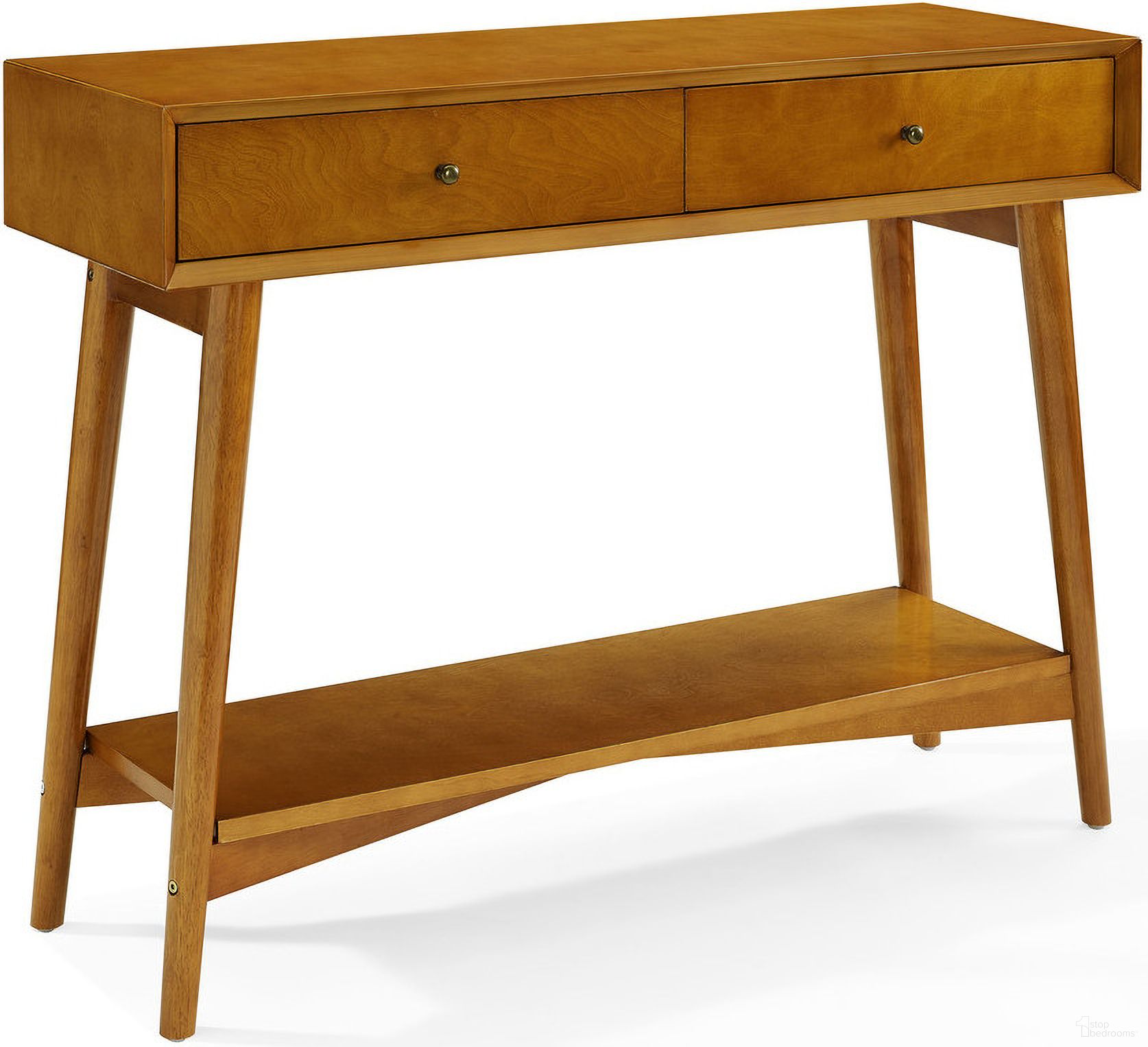 The appearance of Landon Entryway Console Table In Acorn designed by Crosley Brands in the transitional interior design. This acorn piece of furniture  was selected by 1StopBedrooms from Landon Collection to add a touch of cosiness and style into your home. Sku: CF6119-AC. Material: MDF.