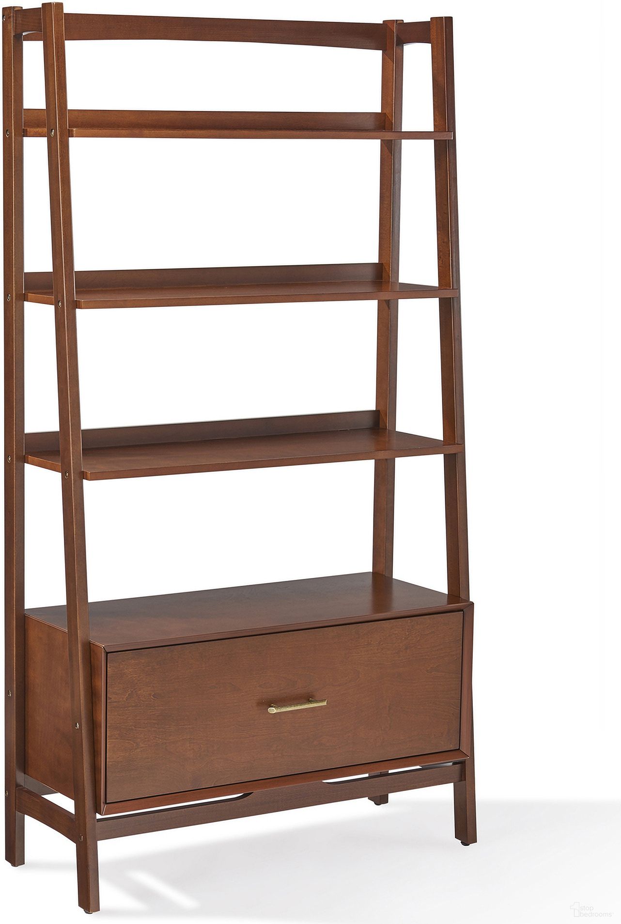 The appearance of Landon Large Etagere Bookcase In Mahogany designed by Crosley Brands in the transitional interior design. This mahogany piece of furniture was selected by 1StopBedrooms from Landon Collection to add a touch of cosiness and style into your home. Sku: CF1110-MA. Material: MDF.