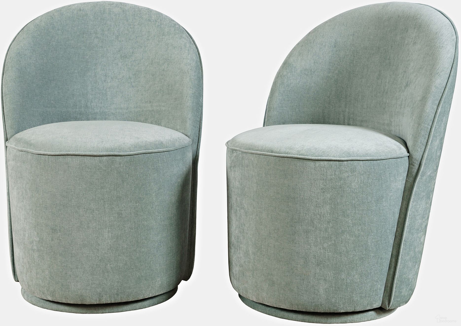 The appearance of Landon Upholstered Swivel Dining Chair Set of 2 In Blue designed by Jofran in the modern / contemporary interior design. This blue piece of furniture was selected by 1StopBedrooms from Landon Collection to add a touch of cosiness and style into your home. Sku: 2271-LANDONBLU. Material: Plywood. Chair Type: Side Chair.
