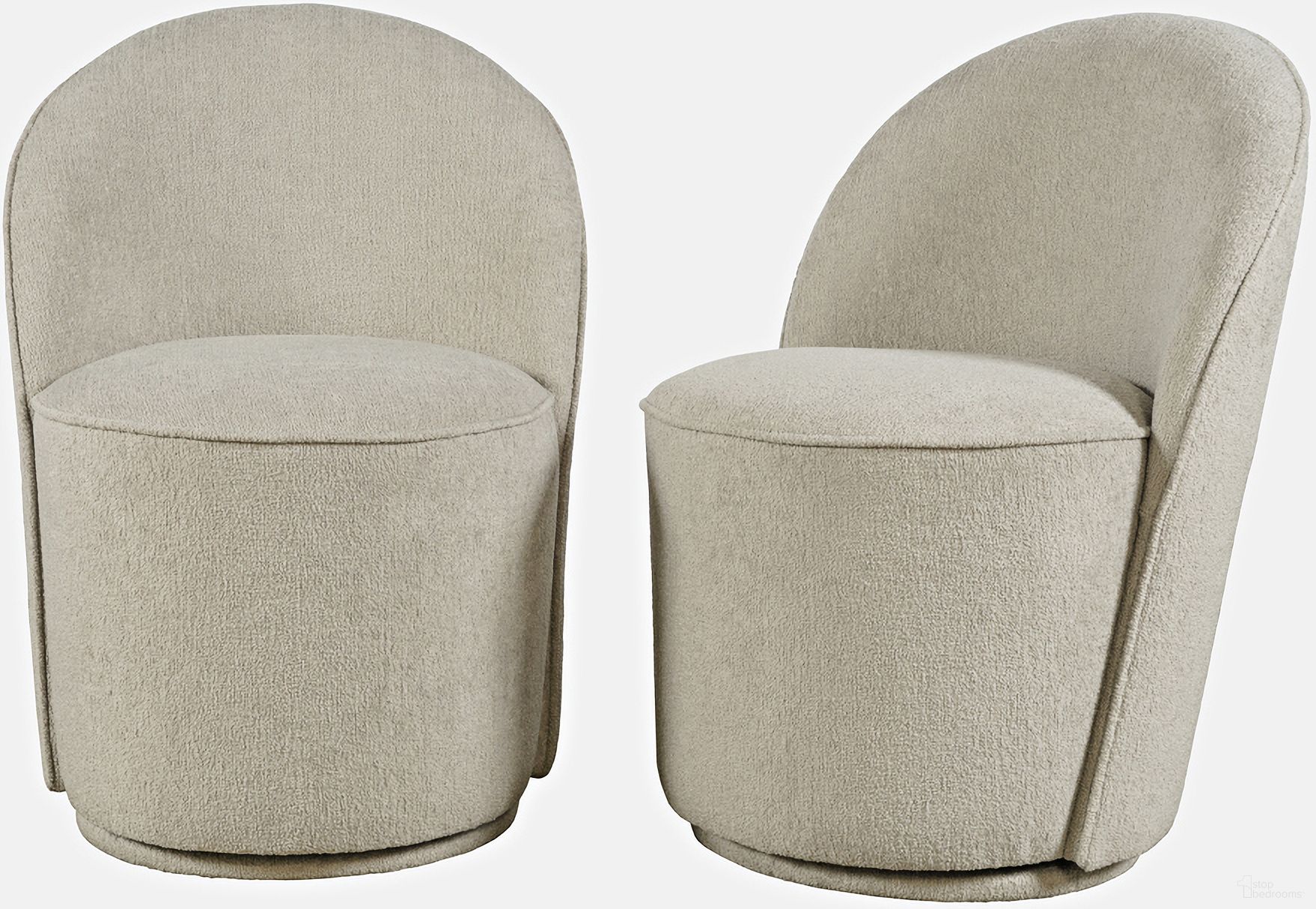 The appearance of Landon Upholstered Swivel Dining Chair Set of 2 In Gray designed by Jofran in the modern / contemporary interior design. This gray piece of furniture was selected by 1StopBedrooms from Landon Collection to add a touch of cosiness and style into your home. Sku: 2271-LANDONGRY. Material: Plywood. Chair Type: Side Chair.