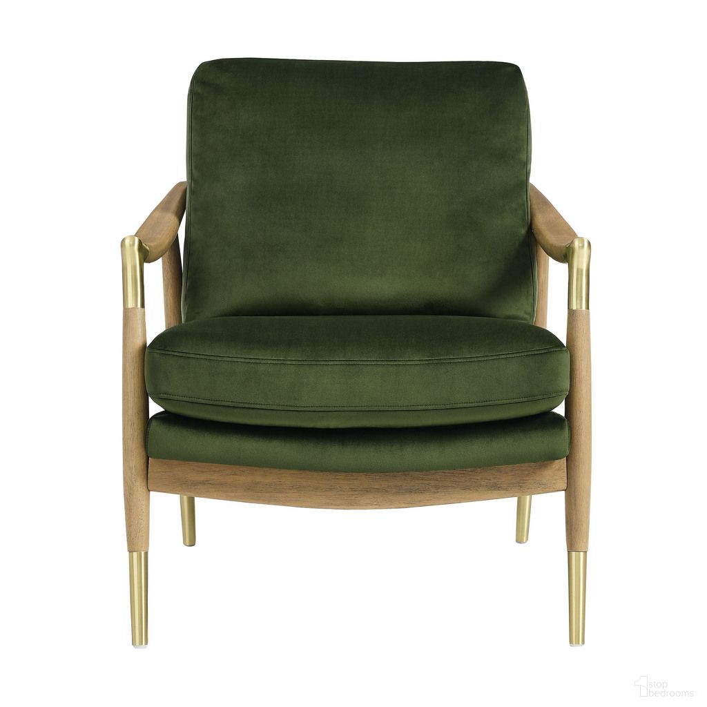 The appearance of Langford Performance Velvet Accent Armchair In Walnut and Moss Green designed by Modway in the modern / contemporary interior design. This walnut/moss green piece of furniture was selected by 1StopBedrooms from Langford Collection to add a touch of cosiness and style into your home. Sku: EEI-7056-MOG-WAL. Material: Velvet.
