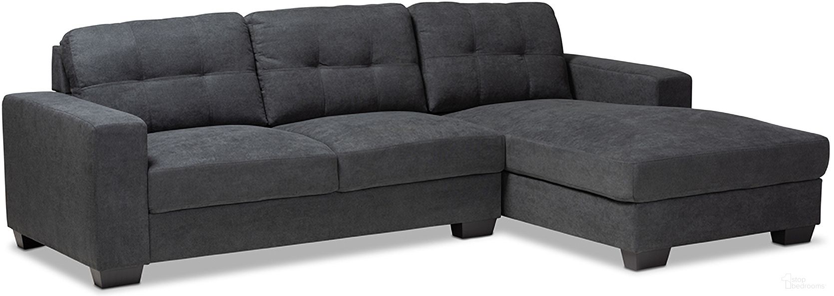 Baxton Studio Langley Sectional Sofa - Thumbnail 2