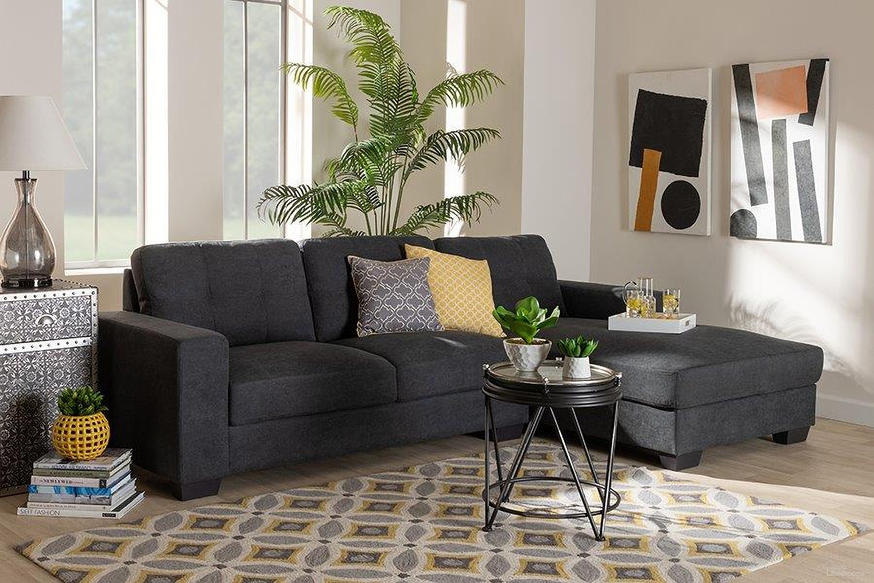 Baxton Studio Langley Sectional Sofa