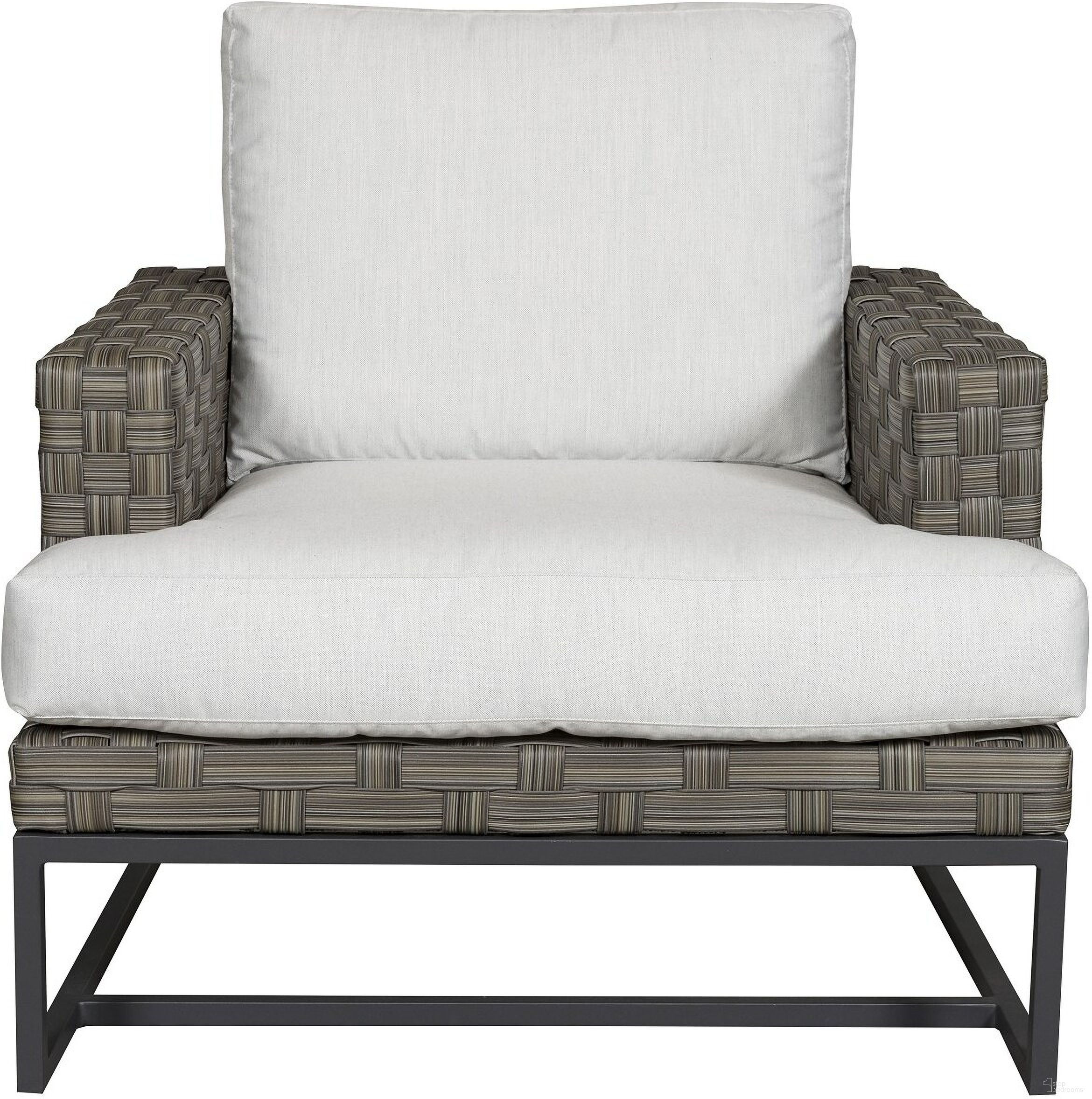 The appearance of Langley Outdoor Chair In Gray and Black designed by Vanguard Furniture in the modern / contemporary interior design. This gray and black piece of furniture was selected by 1StopBedrooms from Langley Collection to add a touch of cosiness and style into your home. Sku: OW102-CH_155139. Material: Metal.