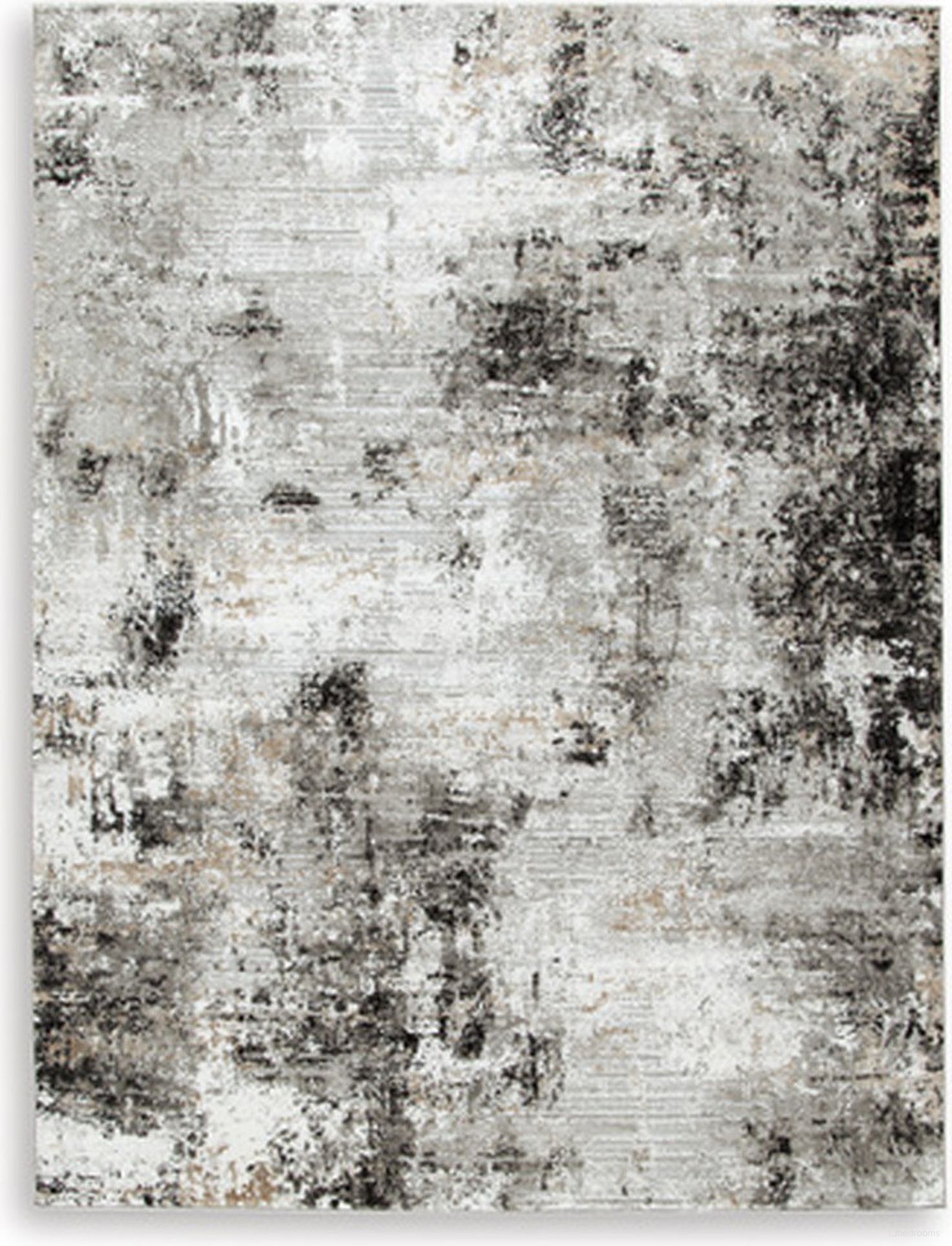 The appearance of Langwell Medium Rug In Black and Gray designed by Signature Design by Ashley in the modern / contemporary interior design. This black and gray piece of furniture was selected by 1StopBedrooms from Langwell Collection to add a touch of cosiness and style into your home. Sku: R406782. Material: Fabric.