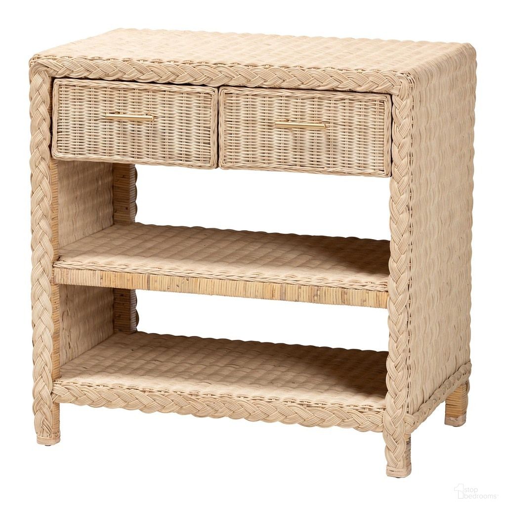 The appearance of Lanica Braided Rattan Console Table with Drawers In Pale Brown designed by Baxton Studio in the modern / contemporary interior design. This pale brown piece of furniture was selected by 1StopBedrooms from Lanica Collection to add a touch of cosiness and style into your home. Sku: Braided Sun Bleached Ivory Rattan-Console Table. Material: Mahogany.