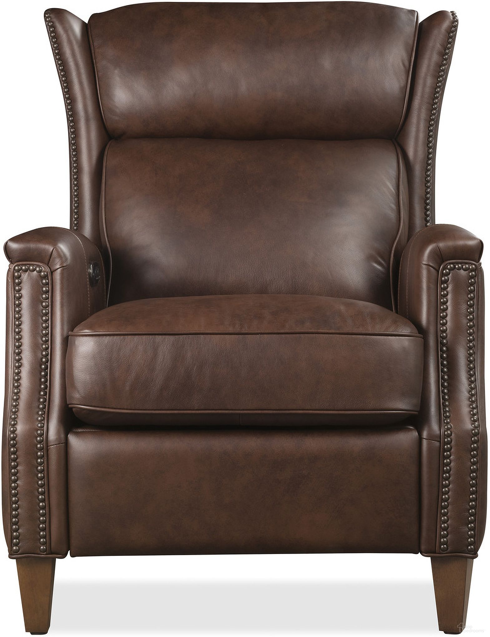 The appearance of Lansing Power Recliner with Power Headrest In Brown designed by Hooker in the traditional interior design. This brown piece of furniture was selected by 1StopBedrooms from Lansing Collection to add a touch of cosiness and style into your home. Sku: RC823-PH-087. Material: Leather.