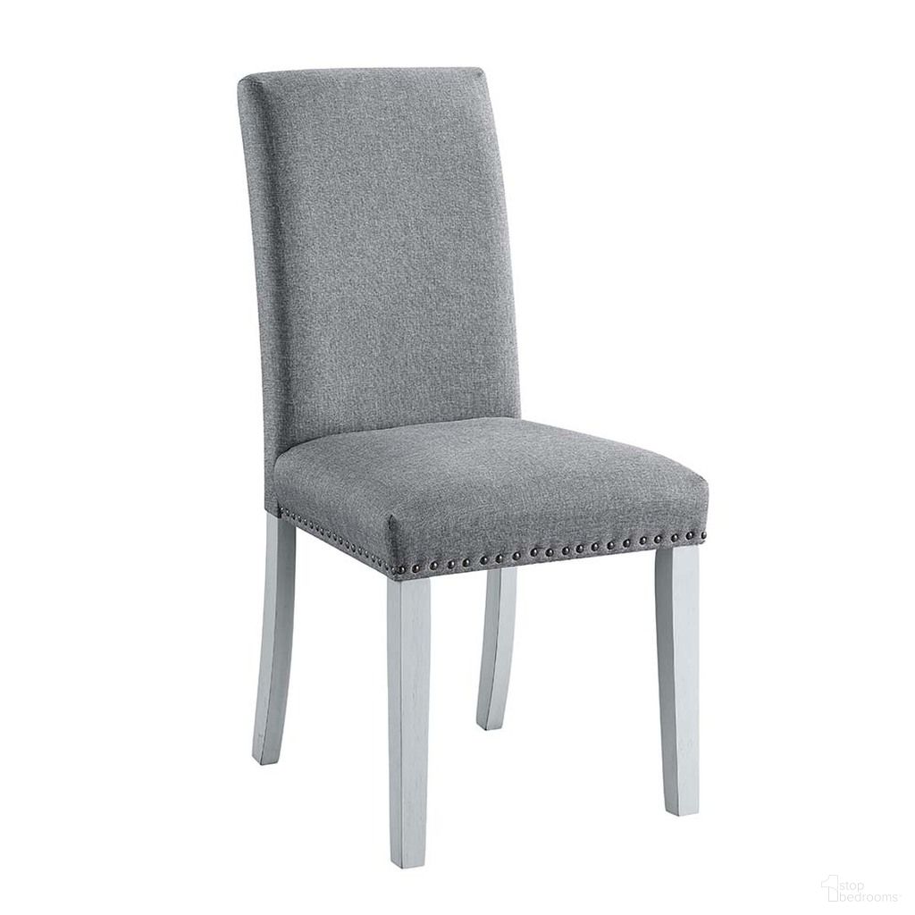 The appearance of Lanton Side Chair Set of 2 In Antique White designed by ACME in the transitional interior design. This antique white piece of furniture was selected by 1StopBedrooms from Lanton Collection to add a touch of cosiness and style into your home. Sku: DN01452. Material: Wood. Chair Type: Side Chair.