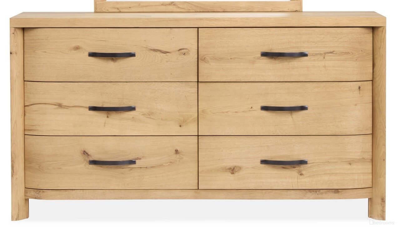 Laramie Double Drawer Dresser In Honey Wheat