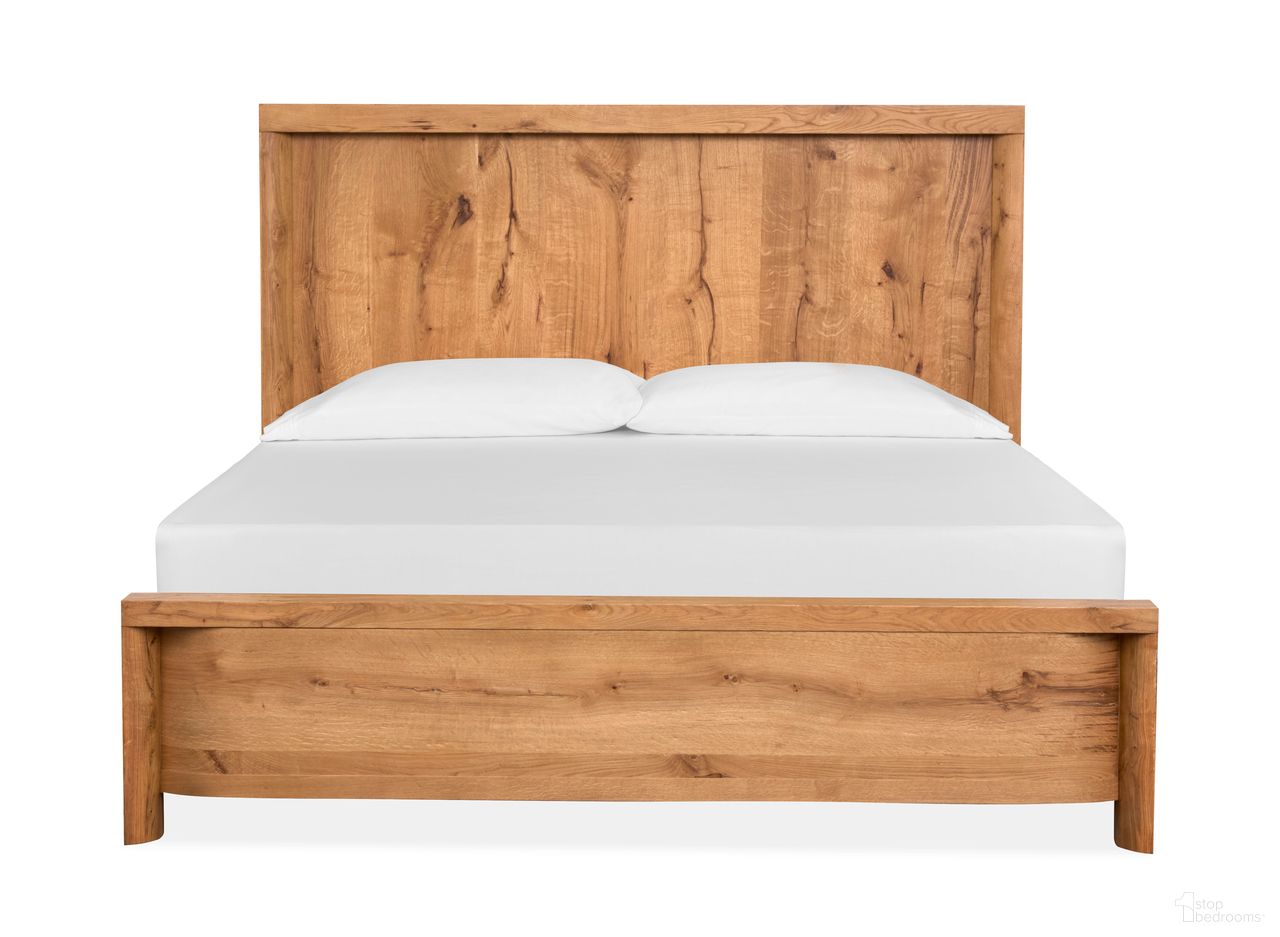 Laramie Queen Panel Bed In Honey Wheat