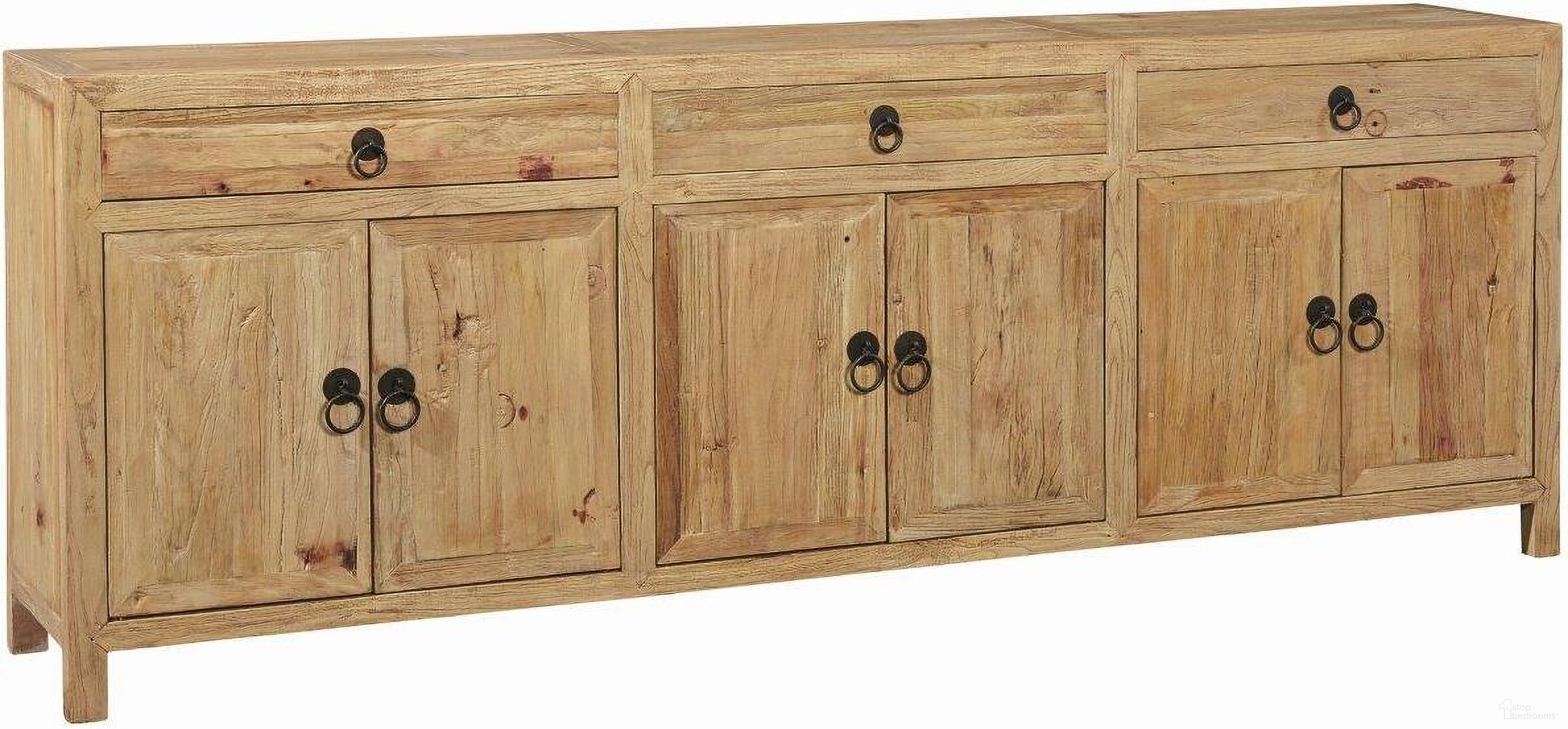 The appearance of Large Old Elm Sideboard designed by Furniture Classics in the transitional interior design. This  piece of furniture  was selected by 1StopBedrooms from Large Collection to add a touch of cosiness and style into your home. Sku: 20-046. Material: Wood.