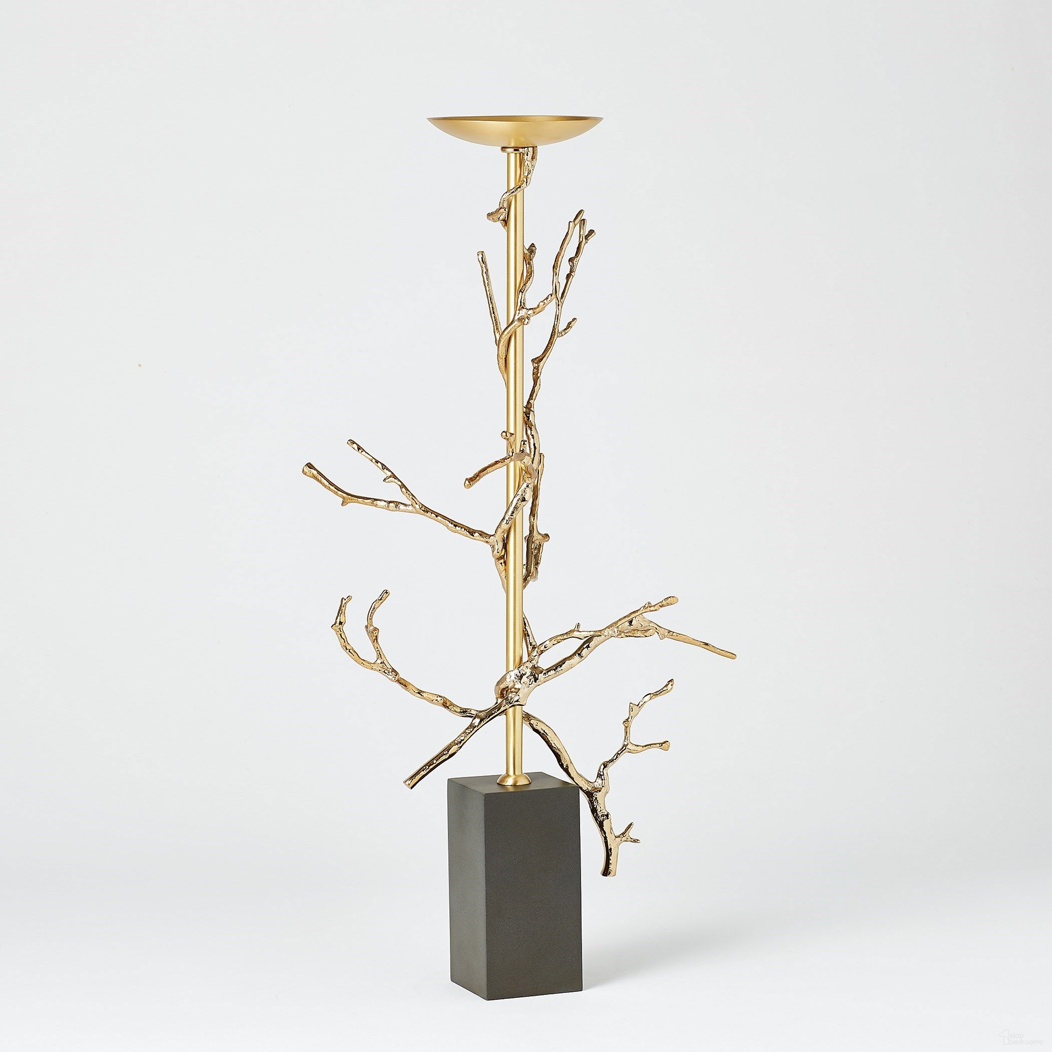 The appearance of Large Twig Candle Holder In Brass designed by Global Views in the modern / contemporary interior design. This bronze piece of furniture  was selected by 1StopBedrooms from Twig Collection to add a touch of cosiness and style into your home. Sku: 992058. Material: Brass.