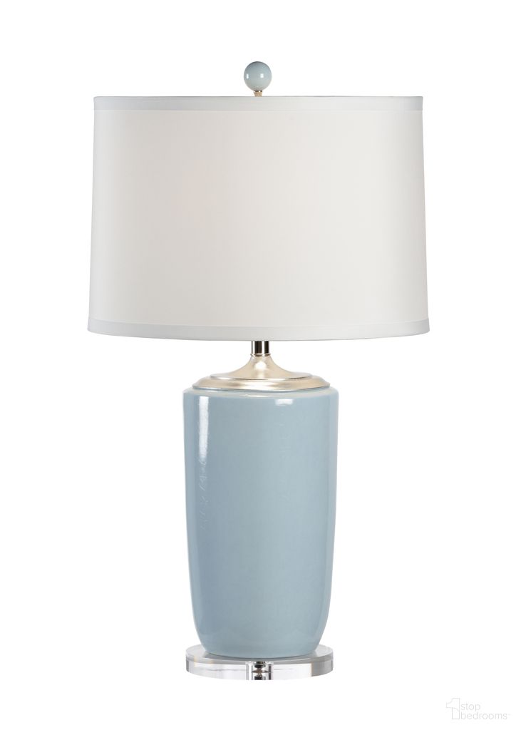 The appearance of Large Vase Lamp In Blue designed by Chelsea House in the modern / contemporary interior design. This blue piece of furniture  was selected by 1StopBedrooms from Lisa Kahn Collection to add a touch of cosiness and style into your home. Sku: 68644. Material: Porcelain.