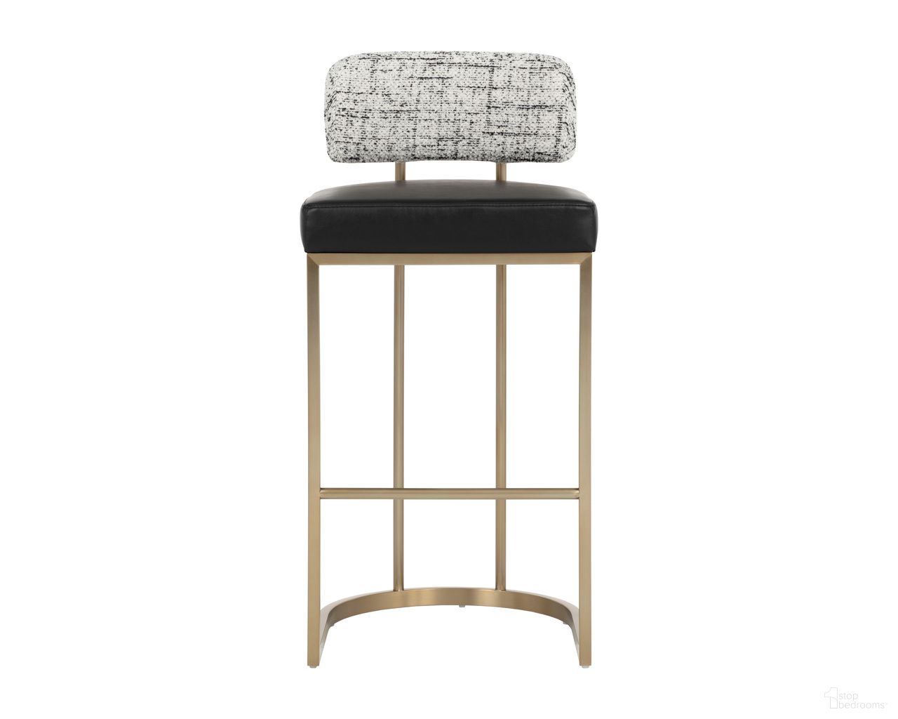 Larissa Barstool In Bravo Black and Halton Birch