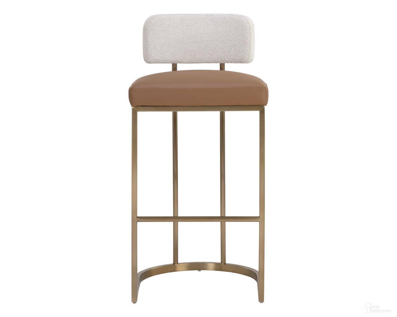 Larissa Barstool In Napa Cognac and Rhea Light Barley