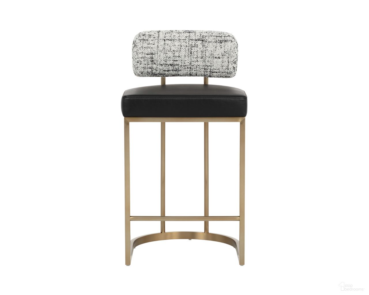 Larissa Counter Stool In Bravo Black and Halton Birch