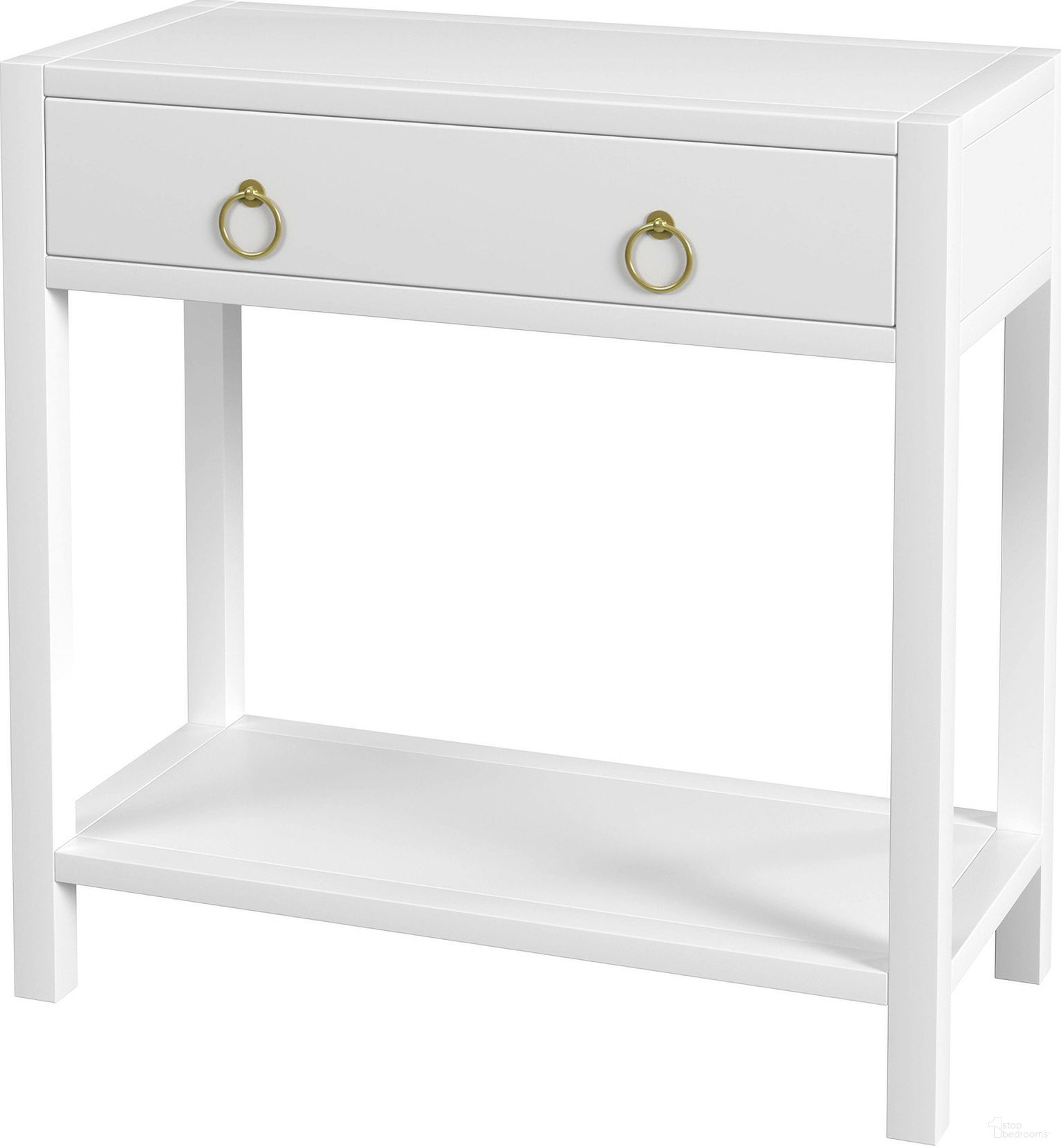 The appearance of Lark 30 Inch Wood 1-Drawer Nightstand In White designed by Butler Specialty Company in the modern / contemporary interior design. This white piece of furniture was selected by 1StopBedrooms from Lark Collection to add a touch of cosiness and style into your home. Sku: 5675304. Material: Wood.