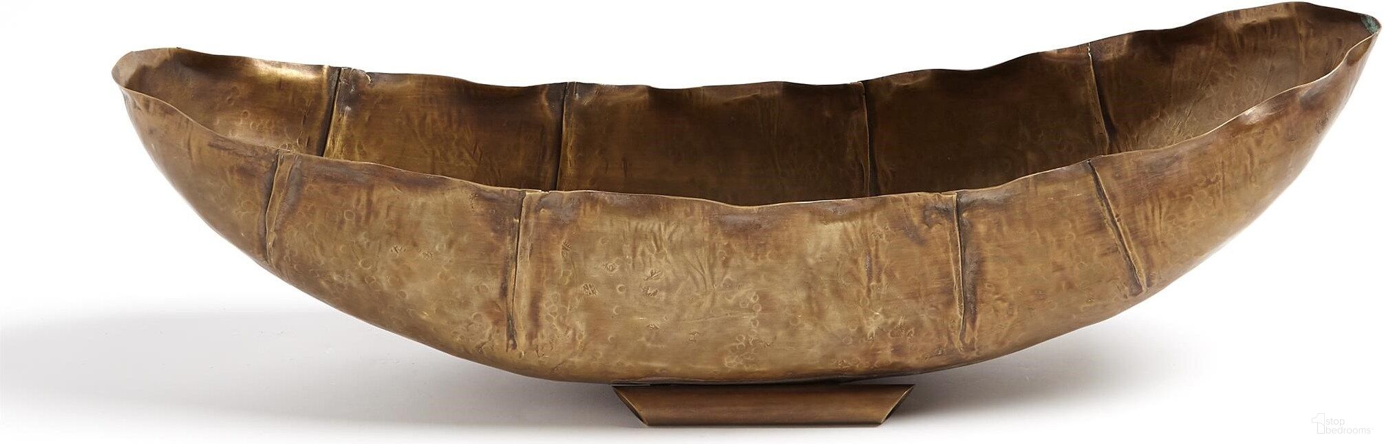 Larkin Large Bowl In Antique Brass