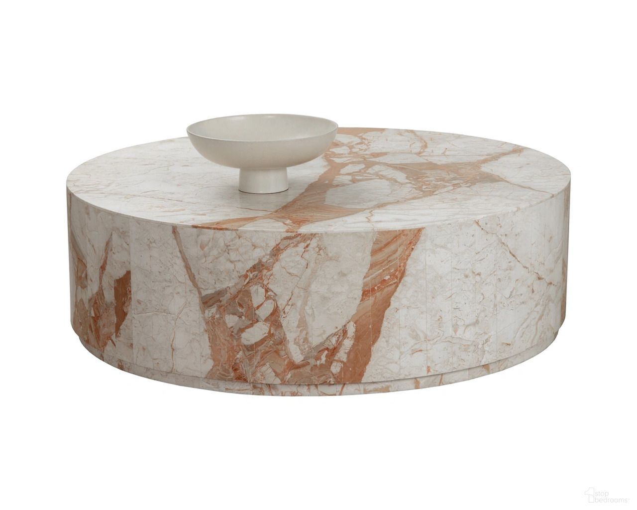 Laros Round Coffee Table In Cream