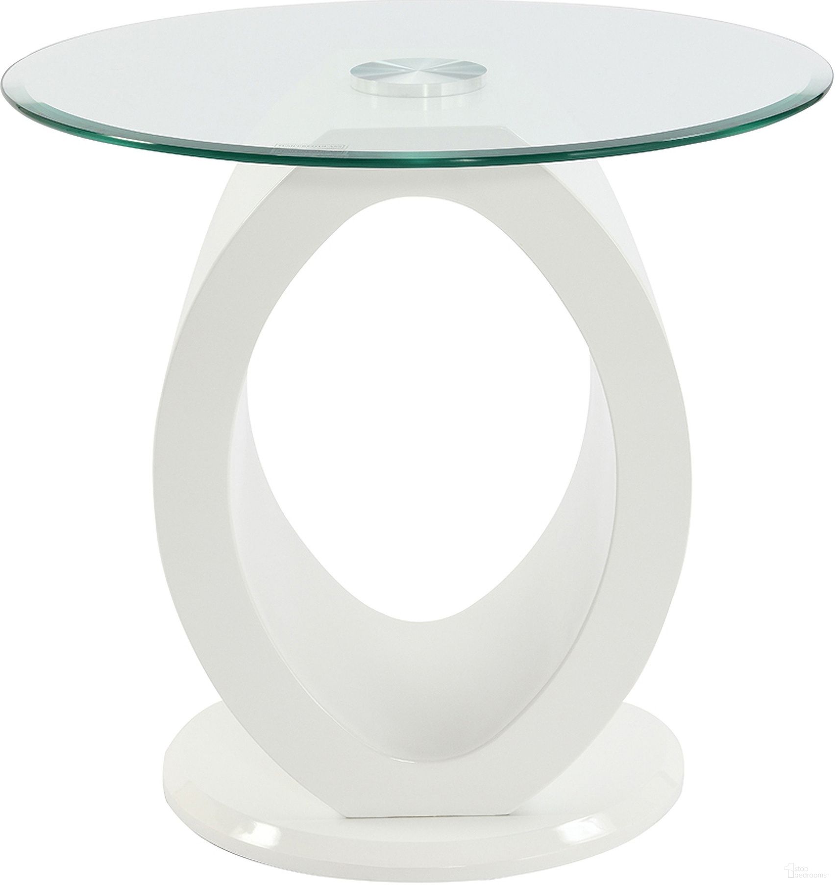 The appearance of Larry End Table In White High Gloss designed by ACME in the modern / contemporary interior design. This white high gloss piece of furniture  was selected by 1StopBedrooms from Larry Collection to add a touch of cosiness and style into your home. Sku: LV03186-1;LV03186-2. Material: Wood.