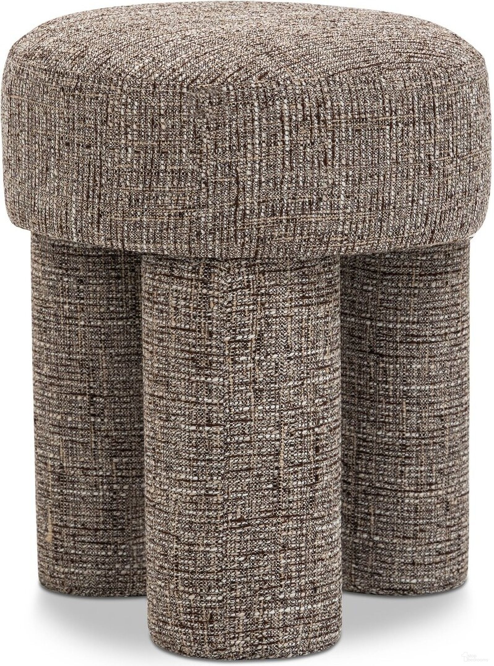 The appearance of Larson Polyester Fabric Ottoman In Brown designed by Meridian in the modern / contemporary interior design. This brown piece of furniture was selected by 1StopBedrooms from Larson Collection to add a touch of cosiness and style into your home. Sku: 100Brown. Material: Rubberwood.