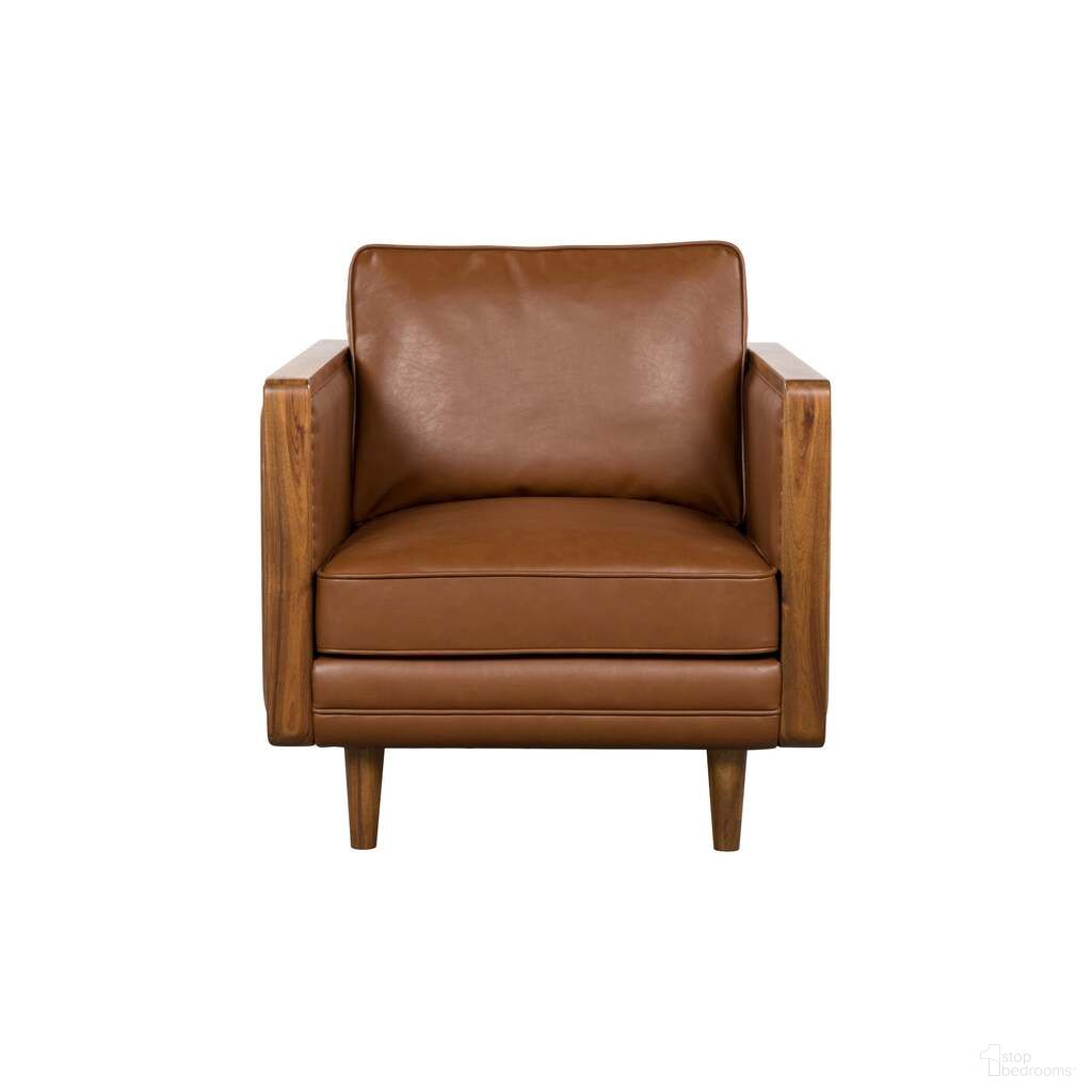 The appearance of Las Vegas Mandalay Club Chair In Vegan Nut and Brown designed by LH Imports in the transitional interior design. This vegan nut/brown piece of furniture was selected by 1StopBedrooms from Las Vegas Collection to add a touch of cosiness and style into your home. Sku: MAND-10-VW. Material: Wood.