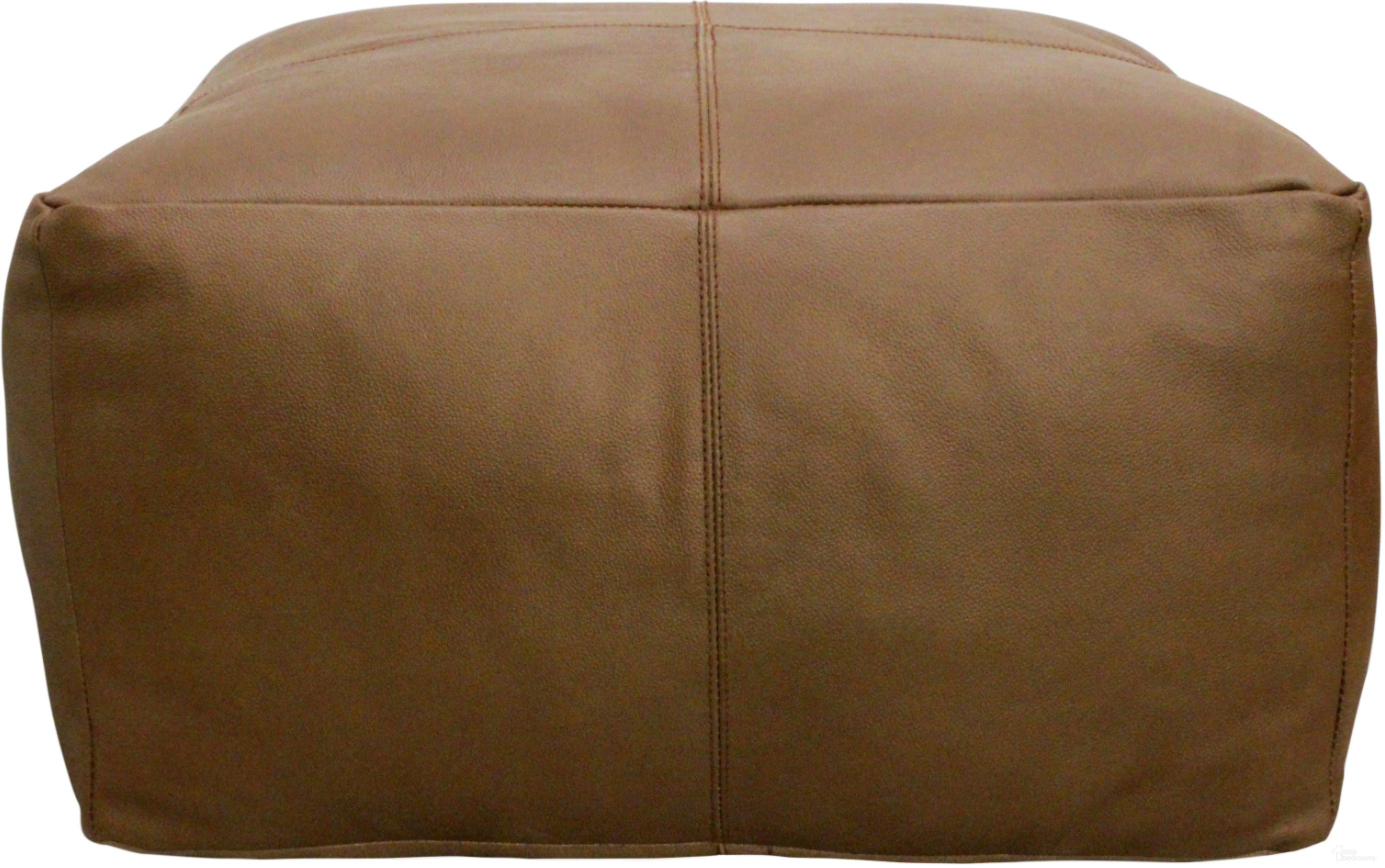 The appearance of Lash Java Leather Pouf In Dark Brown designed by Moti in the transitional interior design. This dark brown piece of furniture was selected by 1StopBedrooms from Lash Collection to add a touch of cosiness and style into your home. Sku: 94010017A. Material: Leather.