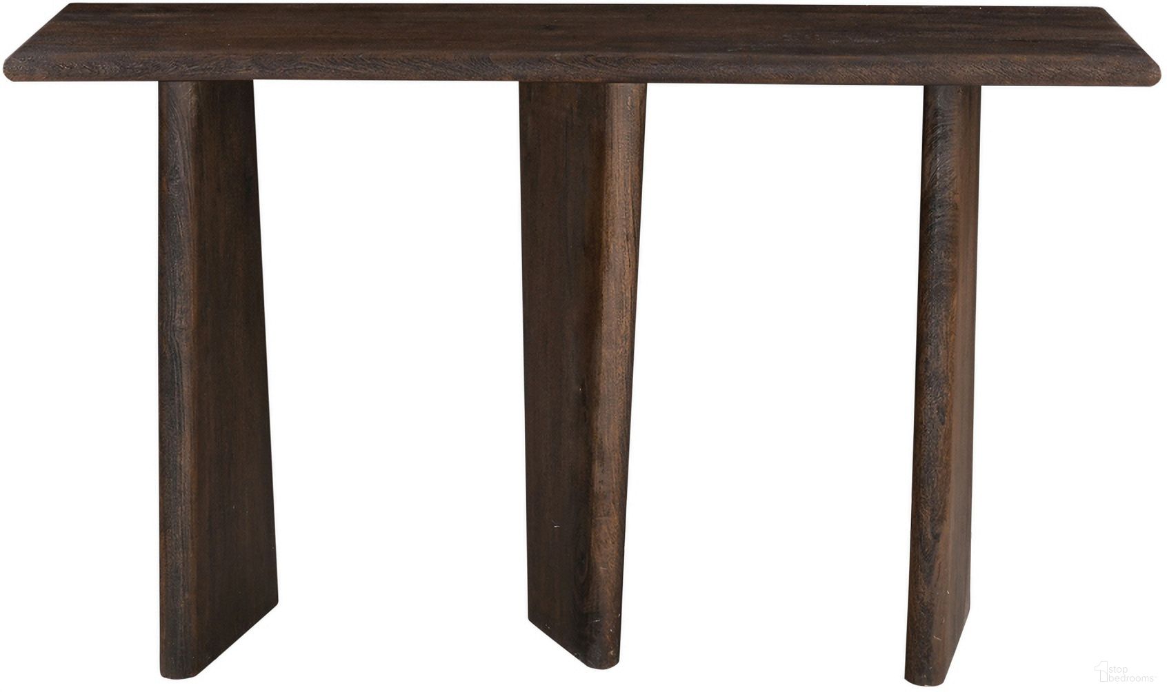 The appearance of Lasso Rectangle Console Table In Brown designed by Bassett Mirror Company in the rustic / southwestern interior design. This brown piece of furniture  was selected by 1StopBedrooms from Lasso Collection to add a touch of cosiness and style into your home. Sku: 7811-LR-400. Material: Mango Wood.