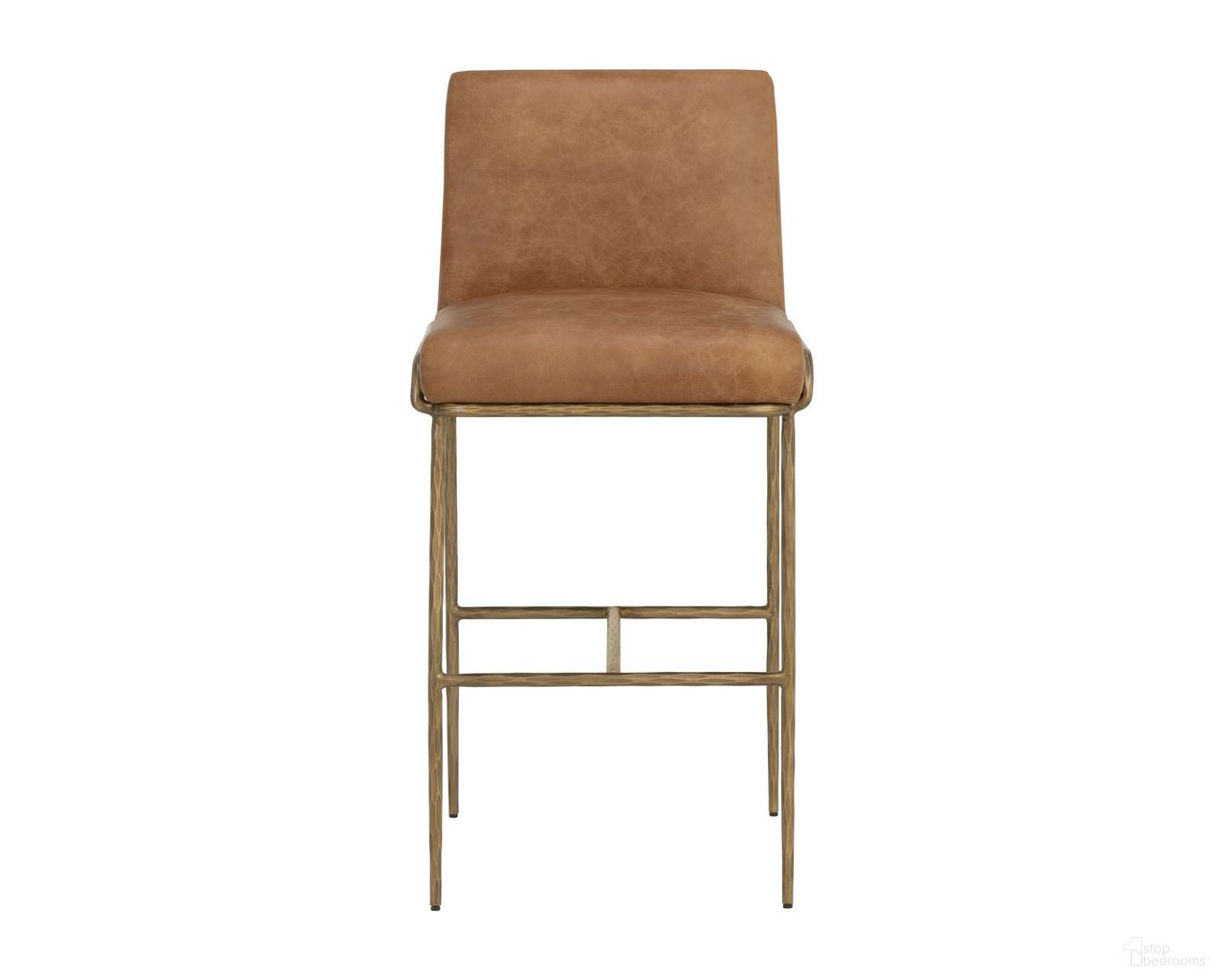Lathan Barstool In Tan Leather