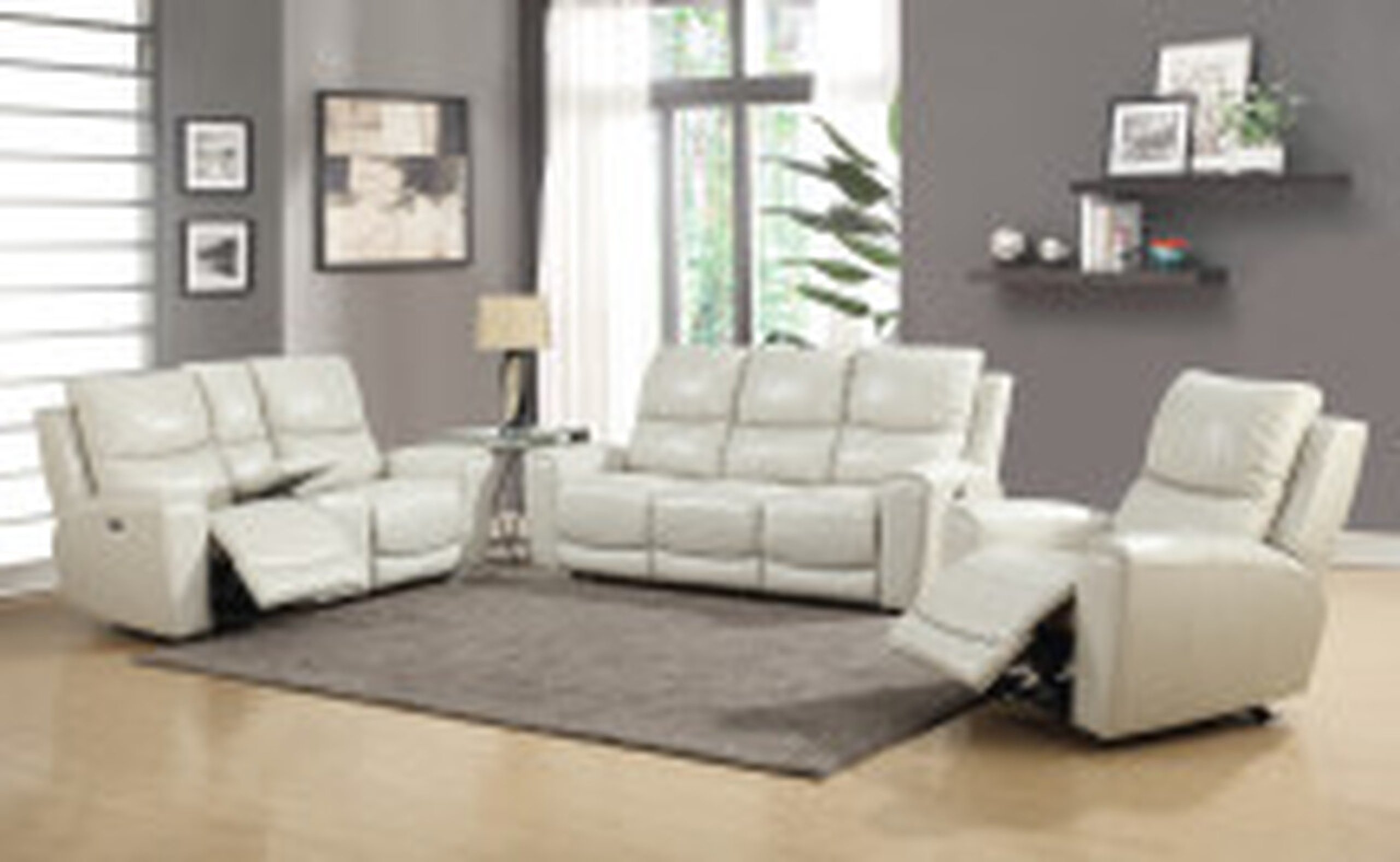 Laurel 3 Piece Power Reclining Living Room Set In Ivory by Steve Silver ...