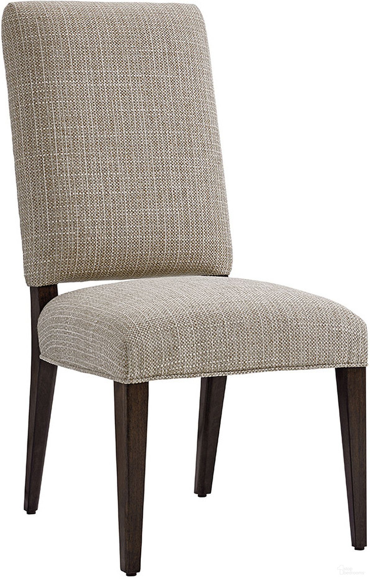 The appearance of Laurel Canyon Sierra Upholstered Side Chair In Carrillo designed by Lexington in the transitional interior design. This carrillo piece of furniture  was selected by 1StopBedrooms from Laurel Canyon Collection to add a touch of cosiness and style into your home. Sku: 721-880-01. Material: Wood. Chair Type: Side Chair.