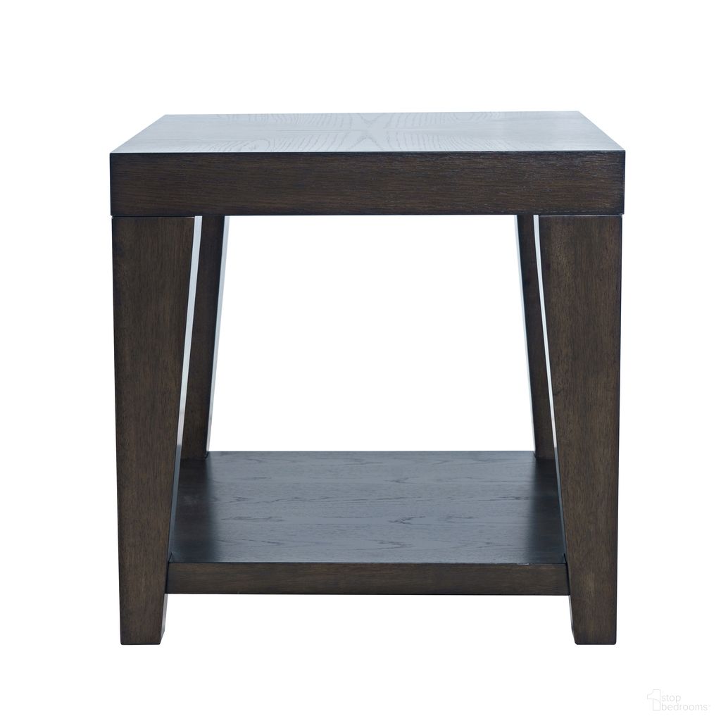 Laurel Creek 24 Inch Square End Table with Open Shelf In Espresso