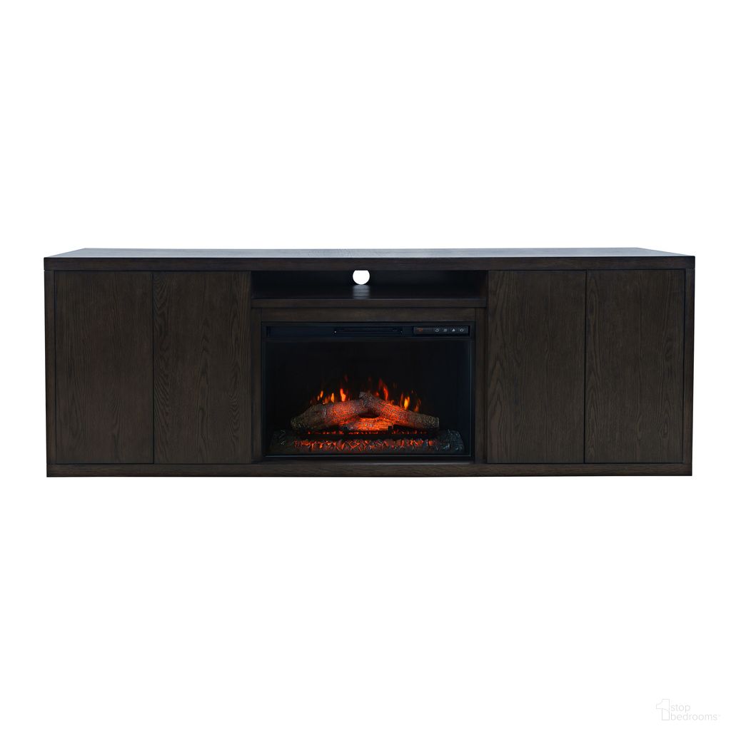 The appearance of Laurel Creek 78 Inch Electric LED Fireplace with Storage In Brown and Espresso designed by Jofran in the modern / contemporary interior design. This brown and espresso piece of furniture  was selected by 1StopBedrooms from Laurel Creek Collection to add a touch of cosiness and style into your home. Sku: 2450-FP78R. Material: MDF.