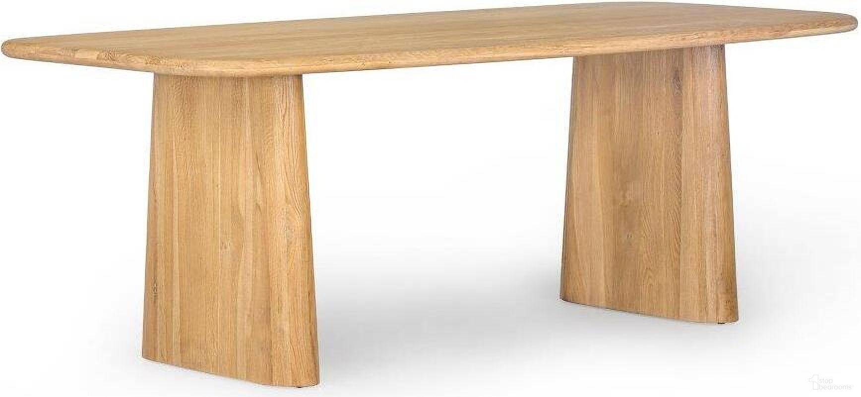 The appearance of Laurel Dining Table In Natural designed by Union Home Furniture in the modern / contemporary interior design. This natural piece of furniture  was selected by 1StopBedrooms from Laurel Collection to add a touch of cosiness and style into your home. Sku: DIN00118. Table Base Style: Double Pedestal. Material: Wood. Table Top Shape: Rectangular. Size: 40" x 84".