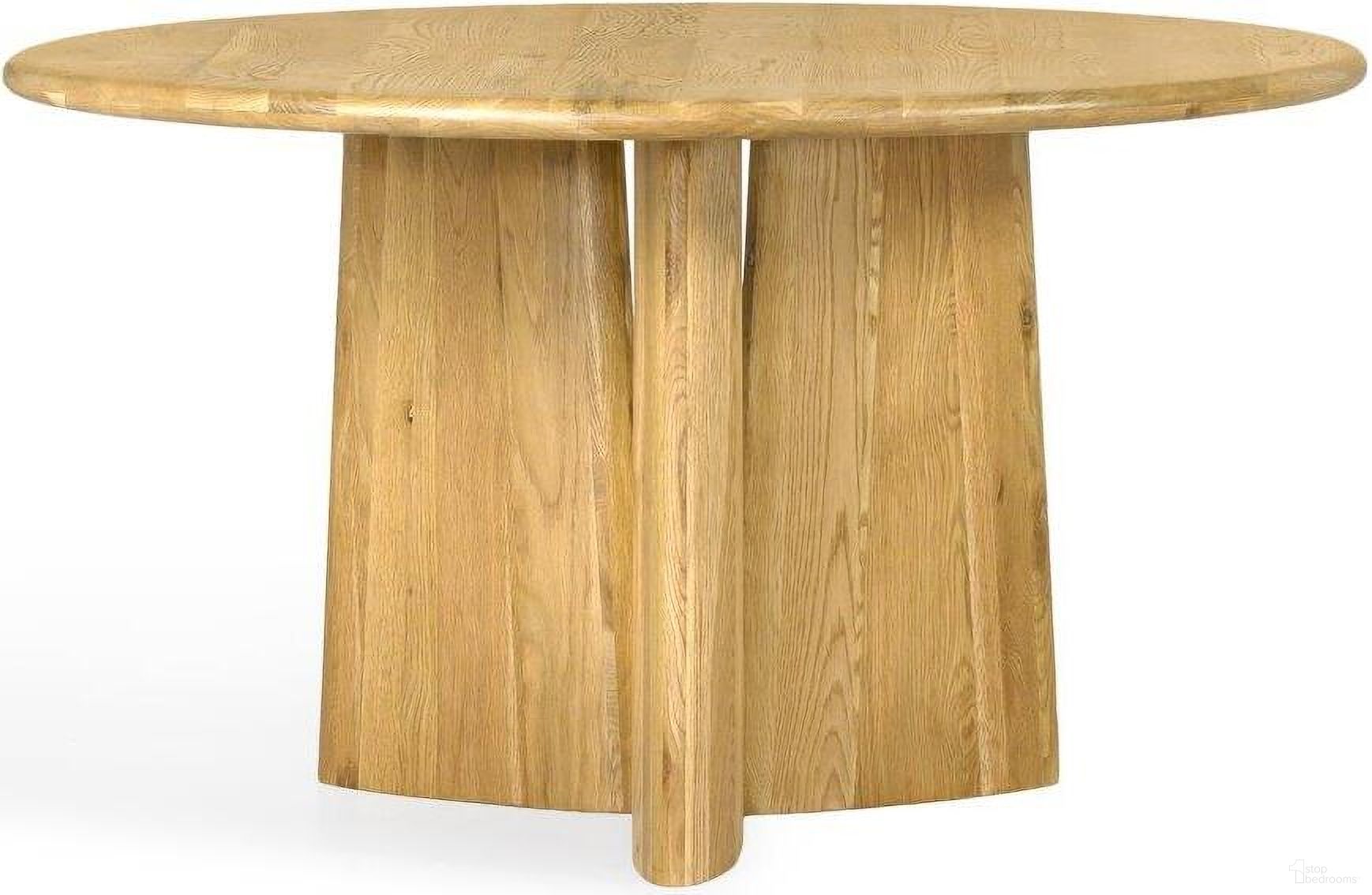 The appearance of Laurel Round Dining Table In Natural designed by Union Home Furniture in the modern / contemporary interior design. This natural piece of furniture  was selected by 1StopBedrooms from Laurel Collection to add a touch of cosiness and style into your home. Sku: DIN00217. Table Base Style: Pedestal. Table Top Shape: Round. Material: Wood. Size: 52".