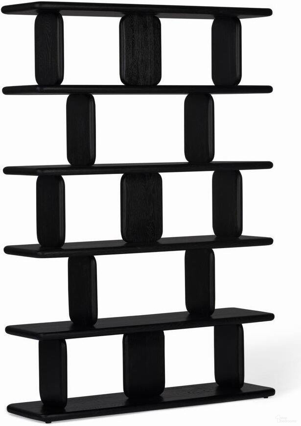 The appearance of Laurel Shelving In Charcoal designed by Union Home Furniture in the modern / contemporary interior design. This charcoal piece of furniture  was selected by 1StopBedrooms from Laurel Collection to add a touch of cosiness and style into your home. Sku: LVR00354. Material: Wood.